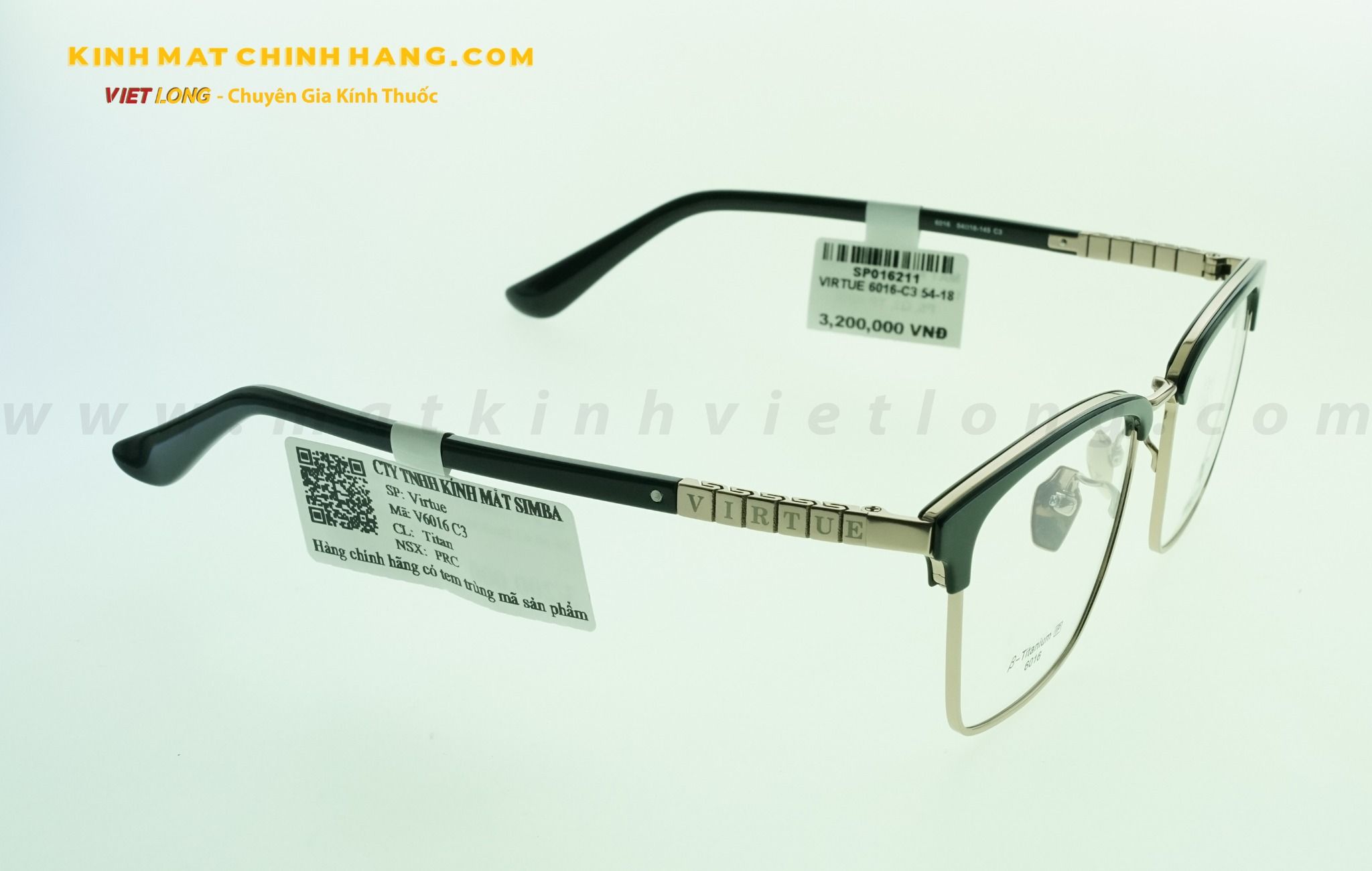 GỌNG KÍNH VIRTUE 6016-C3 54-18