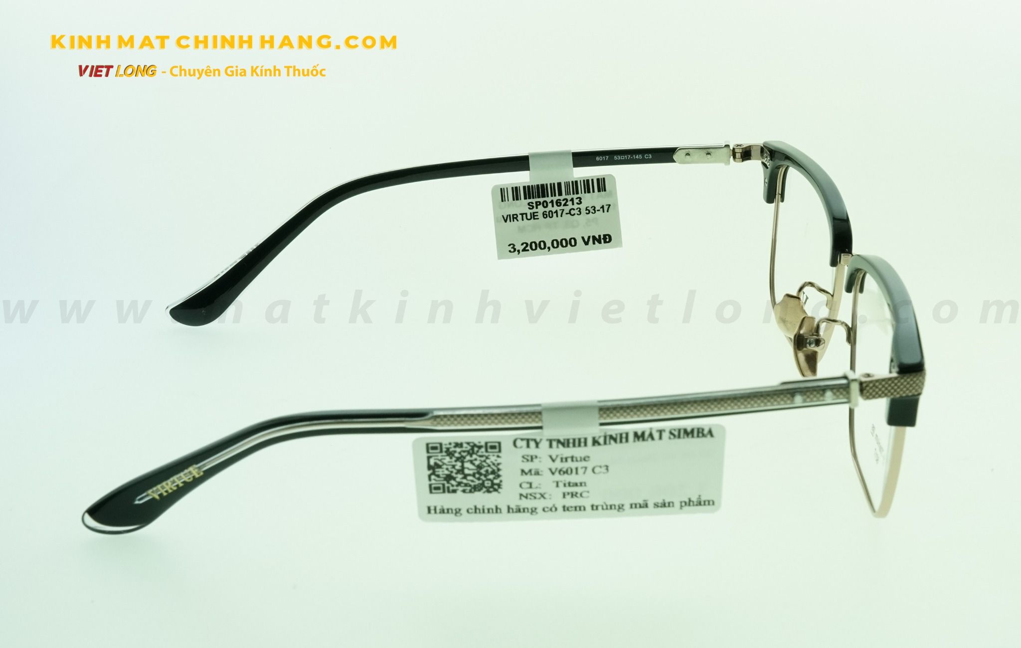 GỌNG KÍNH VIRTUE 6017-C3 53-17