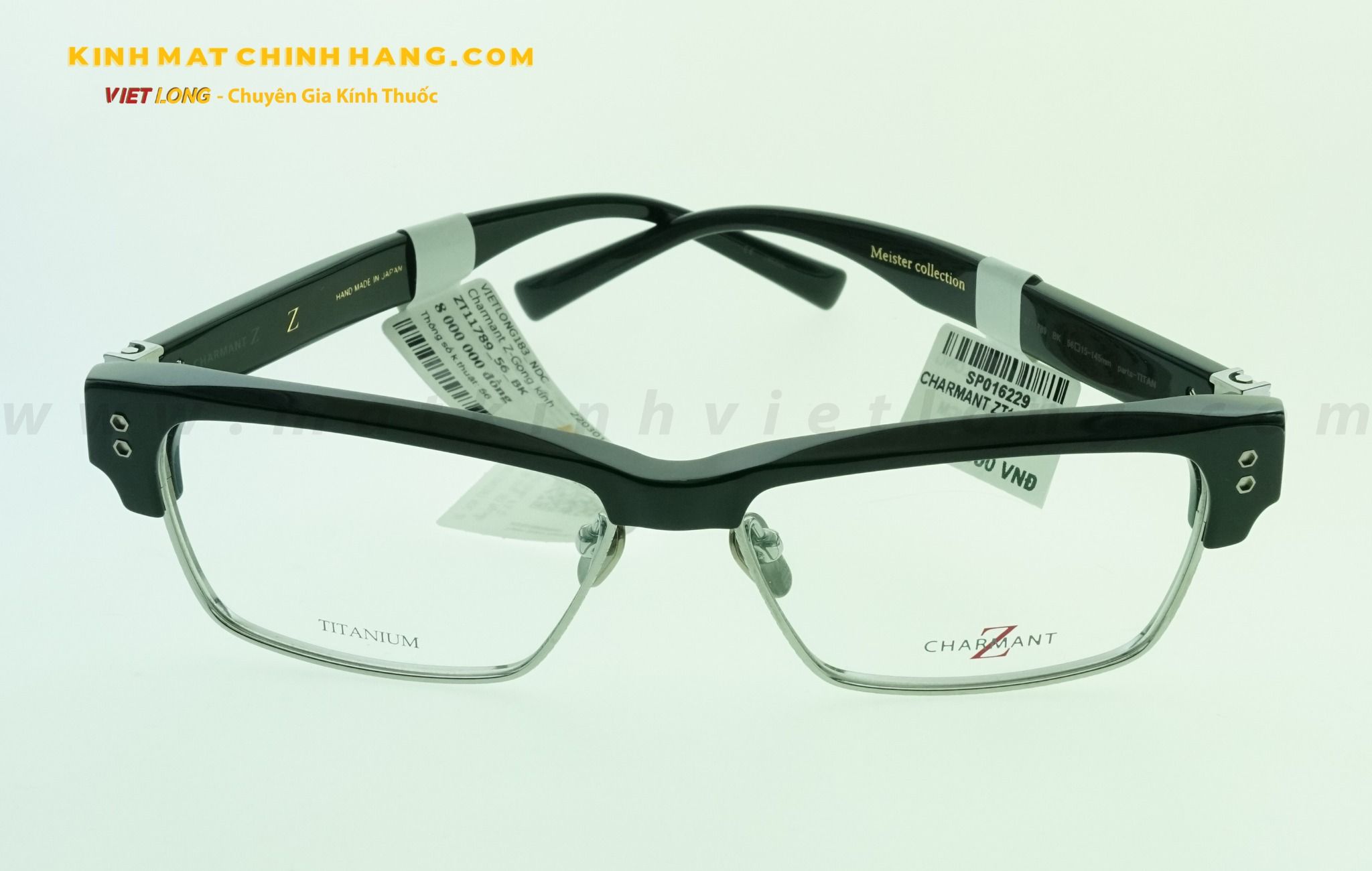 GỌNG KÍNH CHARMANT ZT11789-BK 56-15