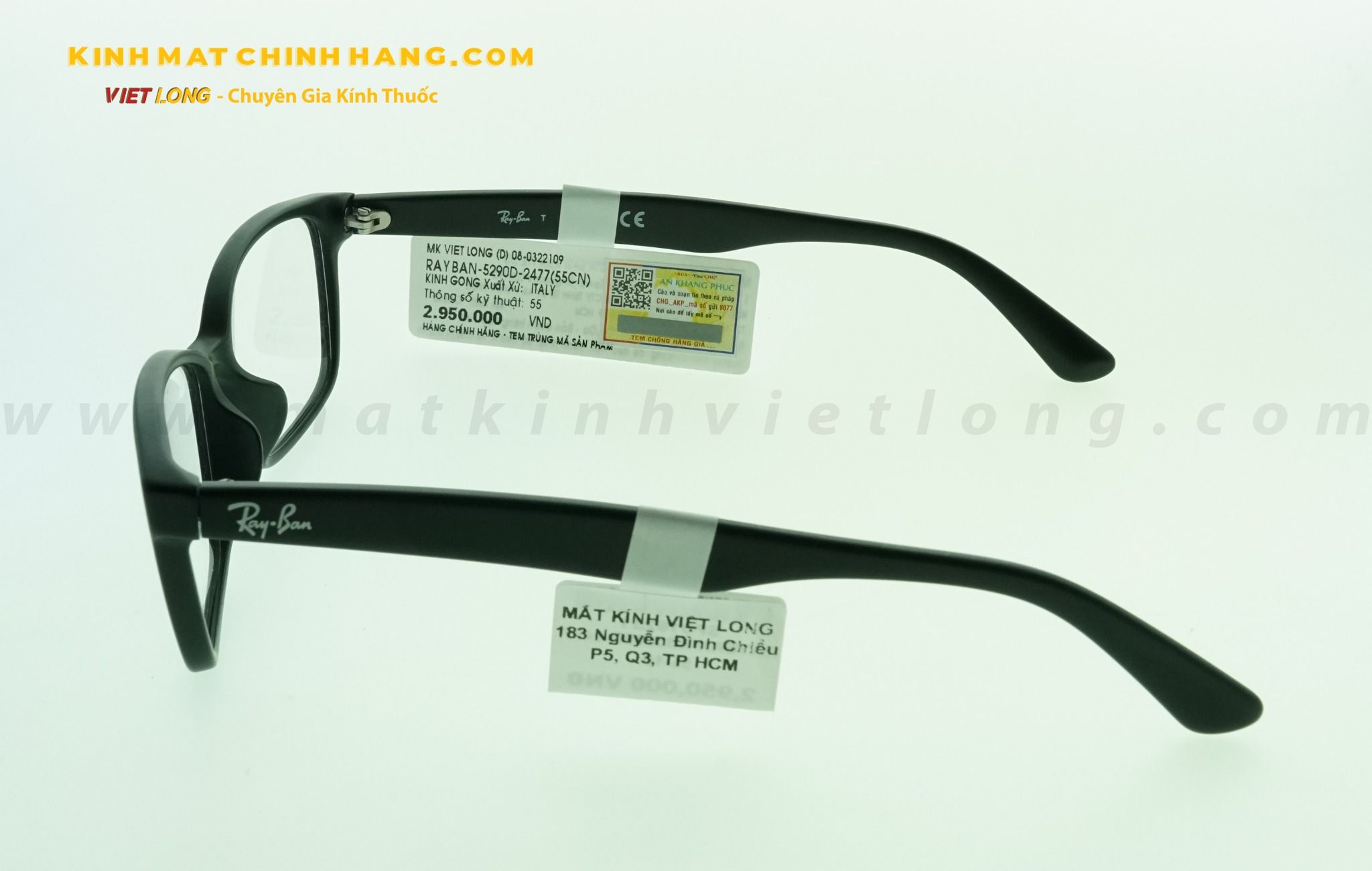  GỌNG KÍNH RAYBAN RB5290D-2477 55-16 