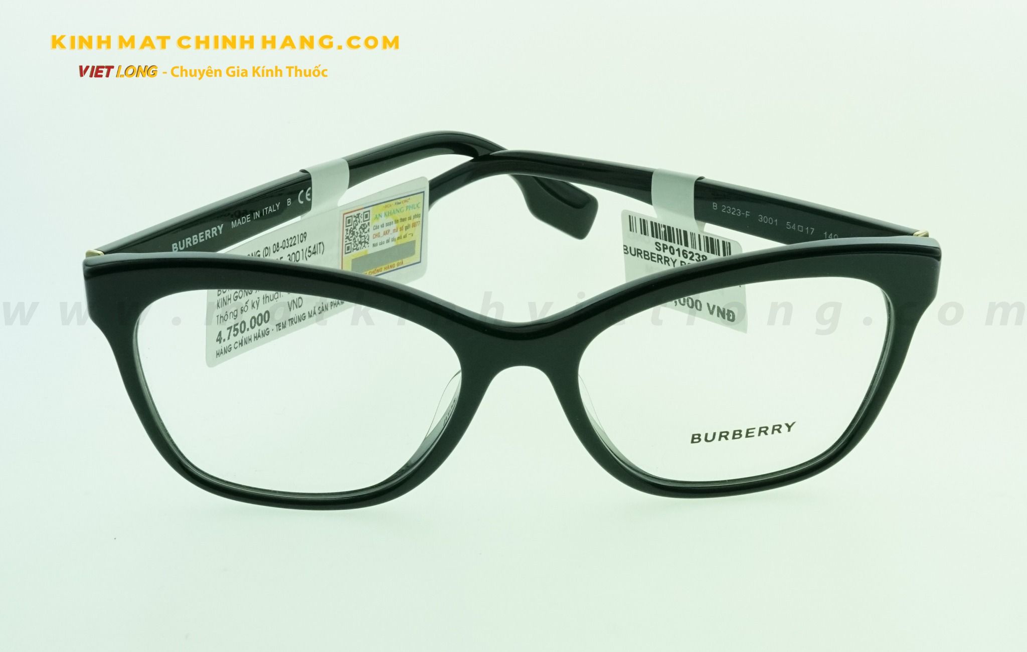  GỌNG KÍNH BURBERRY B2323F-3001 54-17 