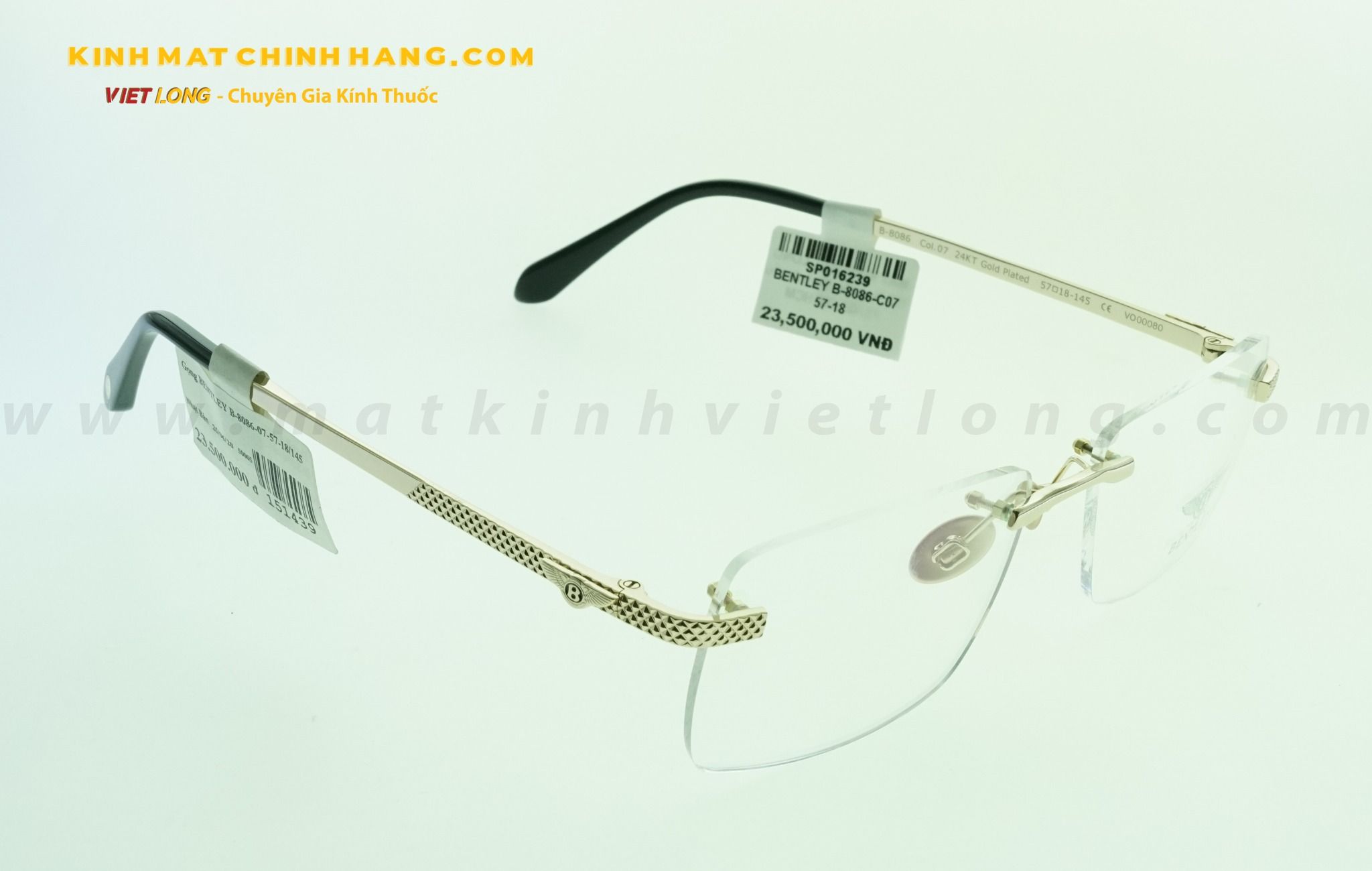 GỌNG KÍNH BENTLEY B-8086-C07 57-18