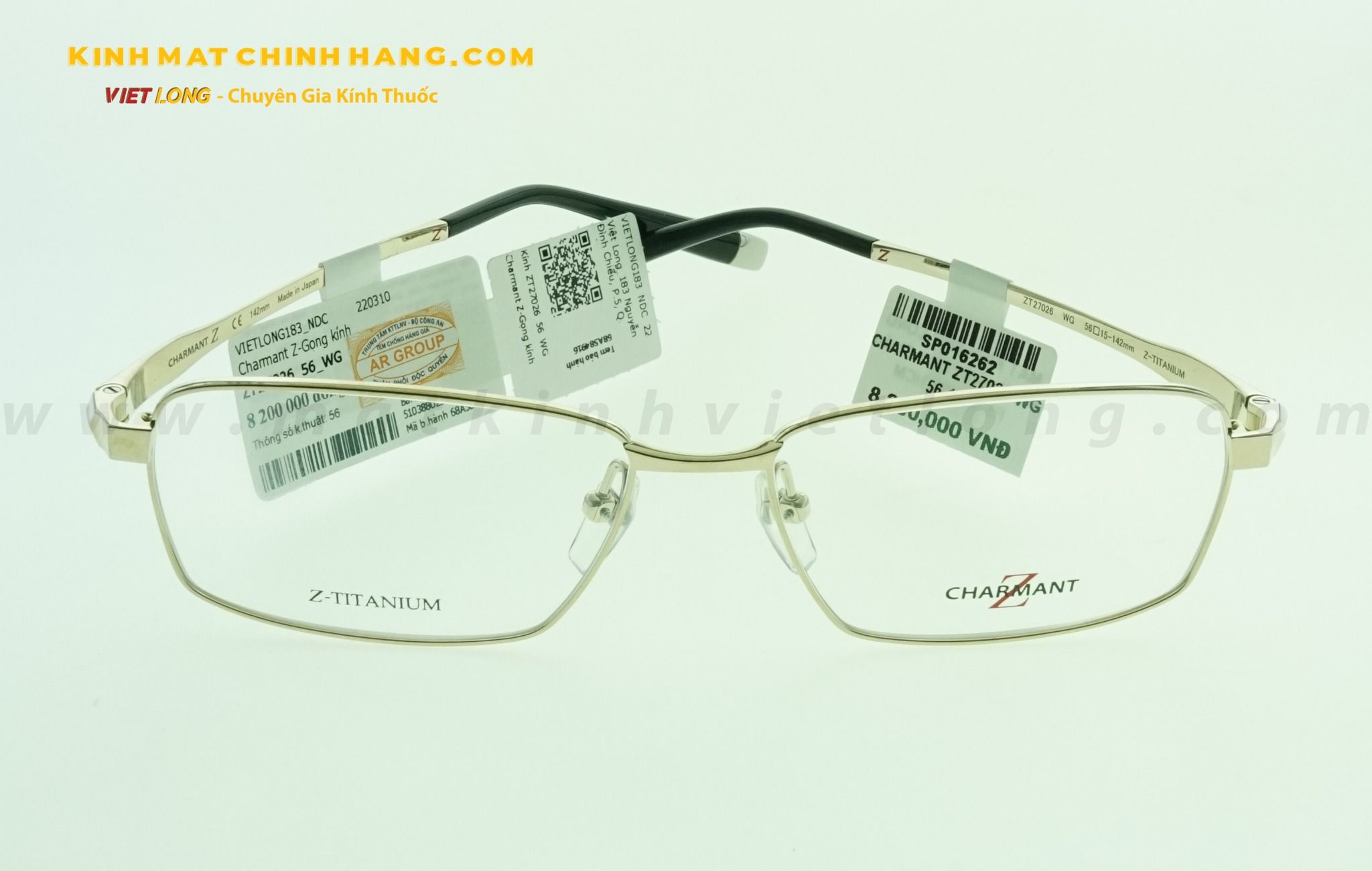 GỌNG KÍNH CHARMANT ZT27026-WG 56-15
