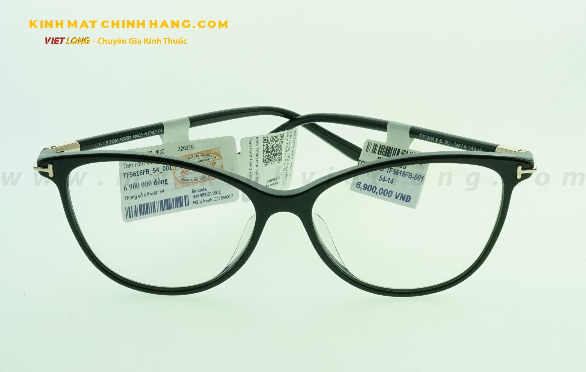 GỌNG KÍNH TOMFORD TF5616FB-001 54-14