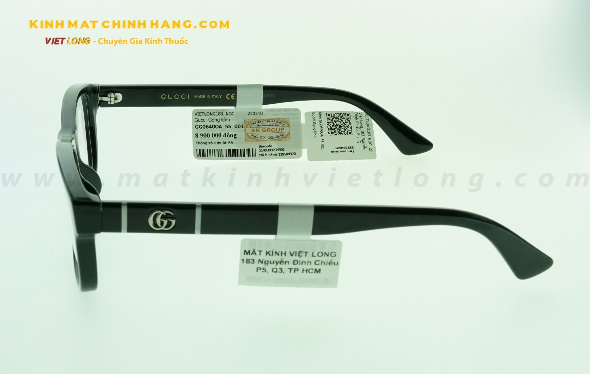 GỌNG KÍNH GUCCI GG0640OA-001 55-16