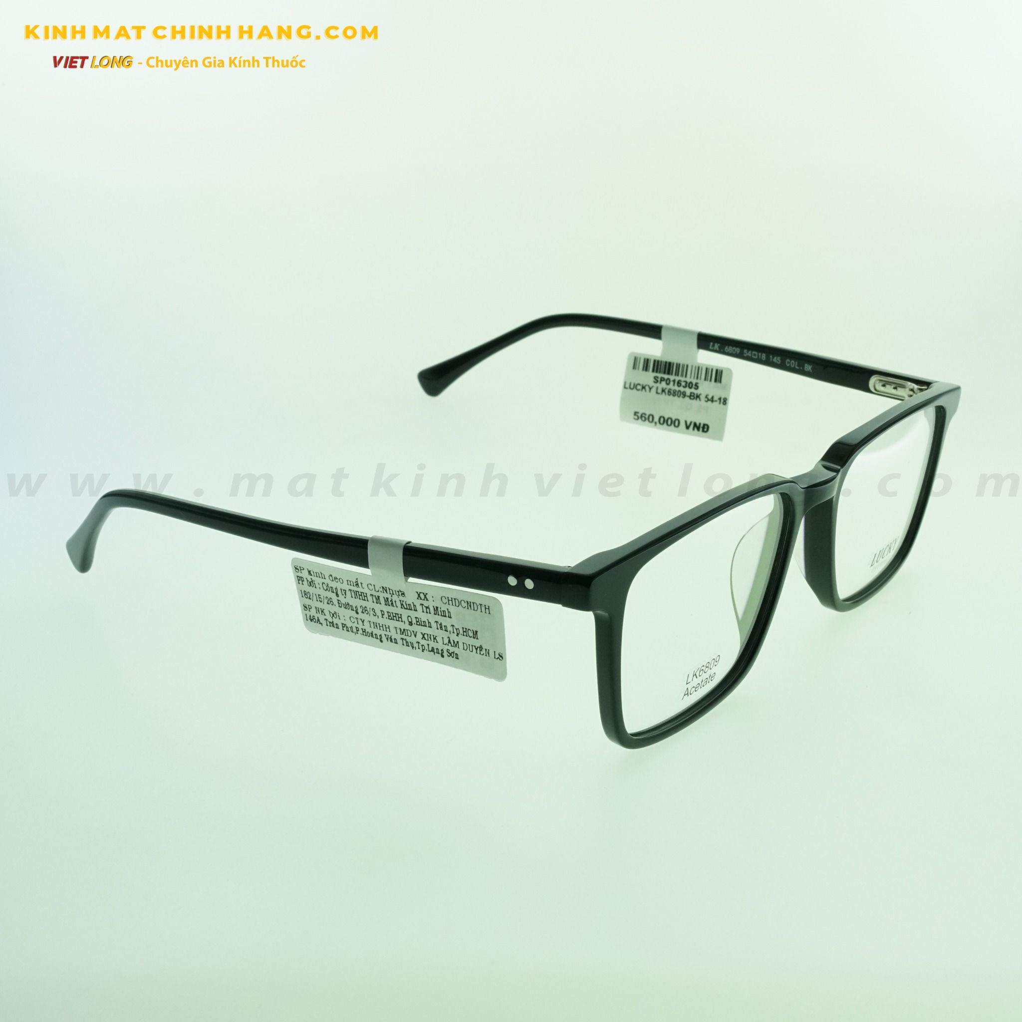 GỌNG KÍNH LUCKY LK6809-BK 54-18
