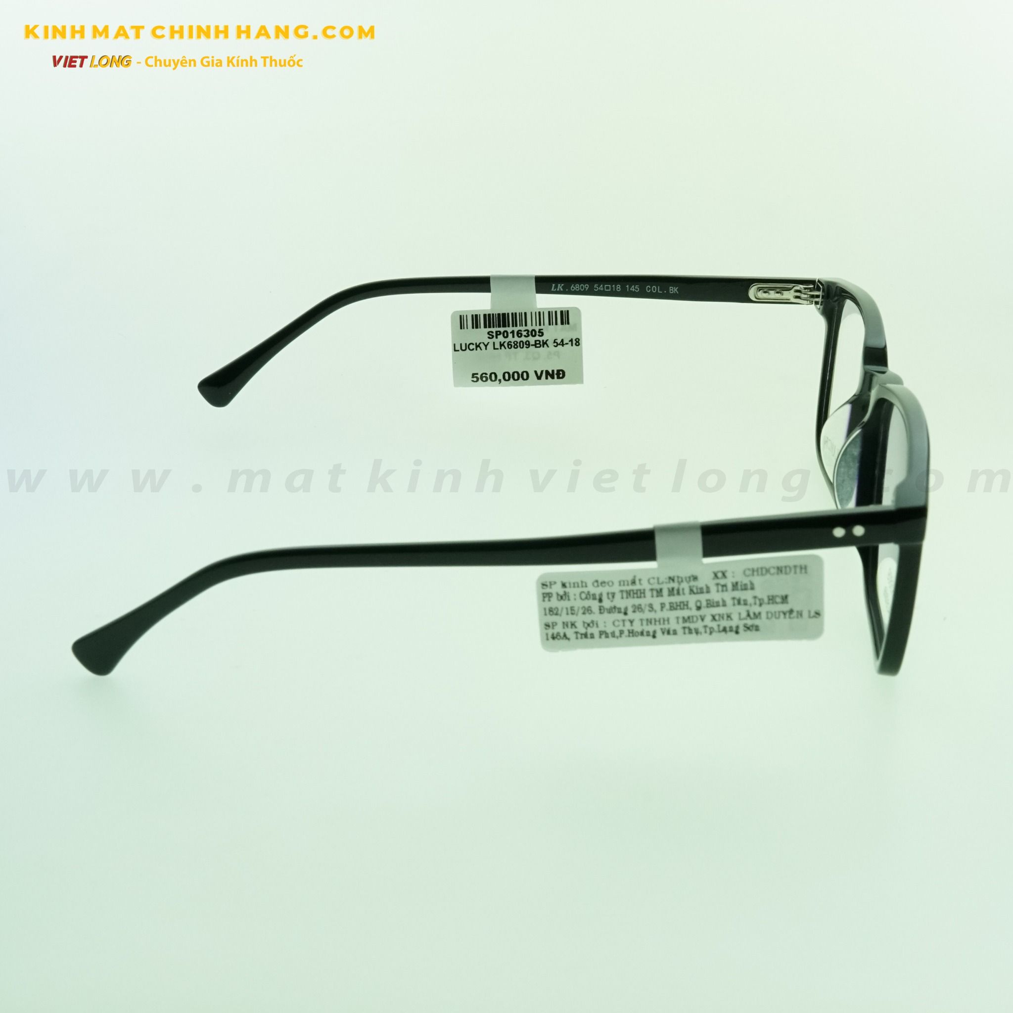 GỌNG KÍNH LUCKY LK6809-BK 54-18