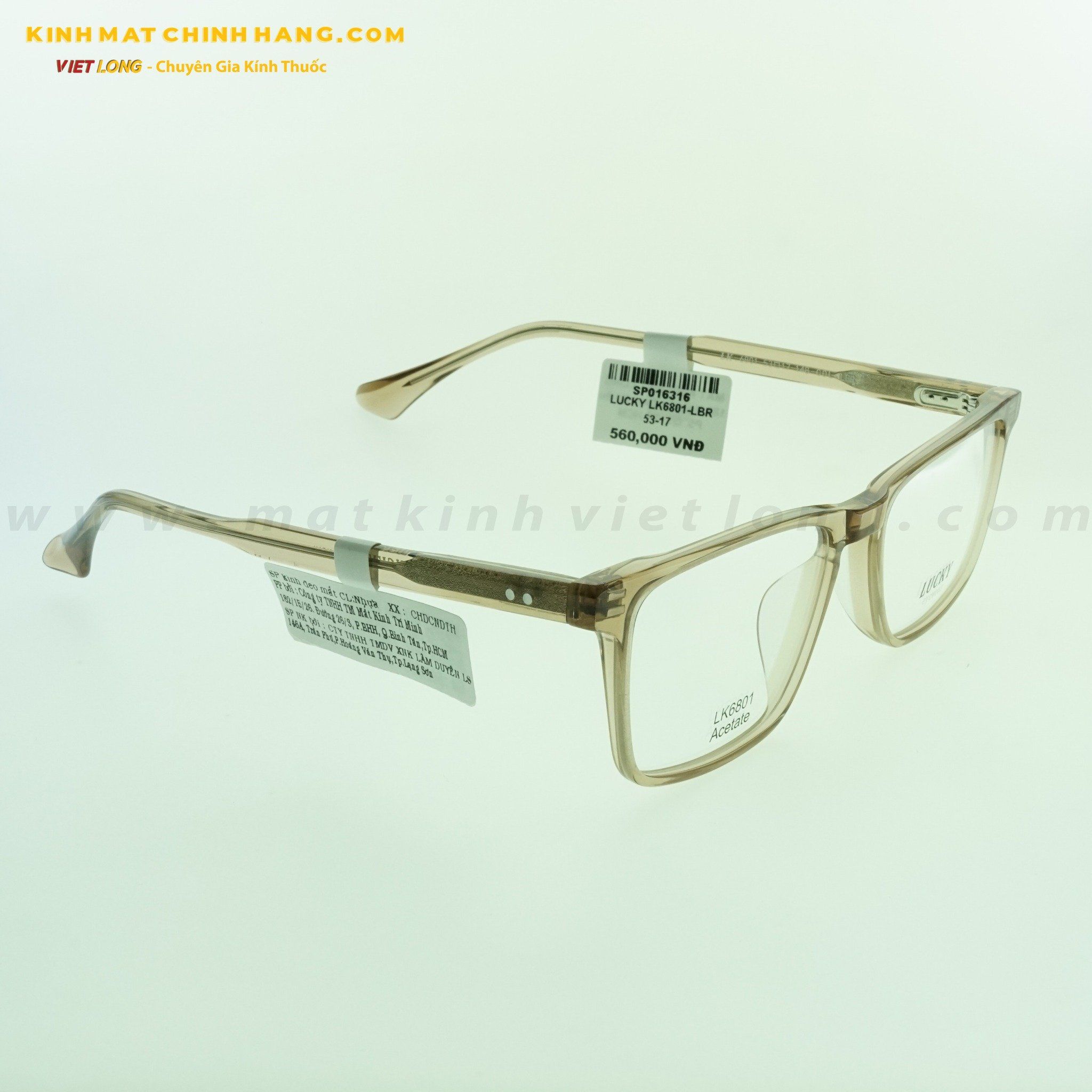 GỌNG KÍNH LUCKY LK6801-LBR 53-17
