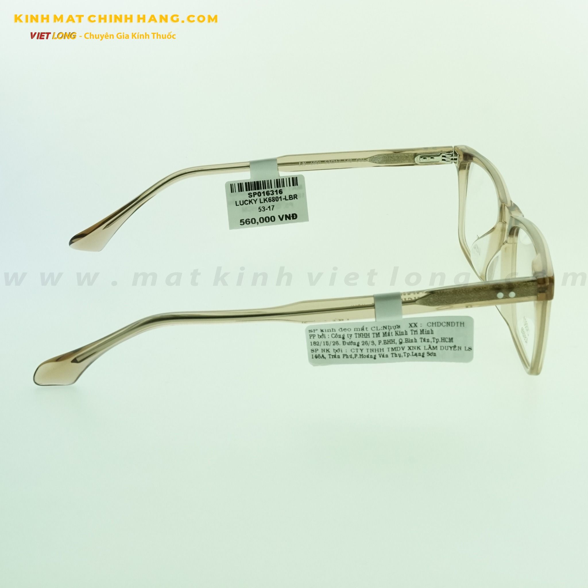 GỌNG KÍNH LUCKY LK6801-LBR 53-17