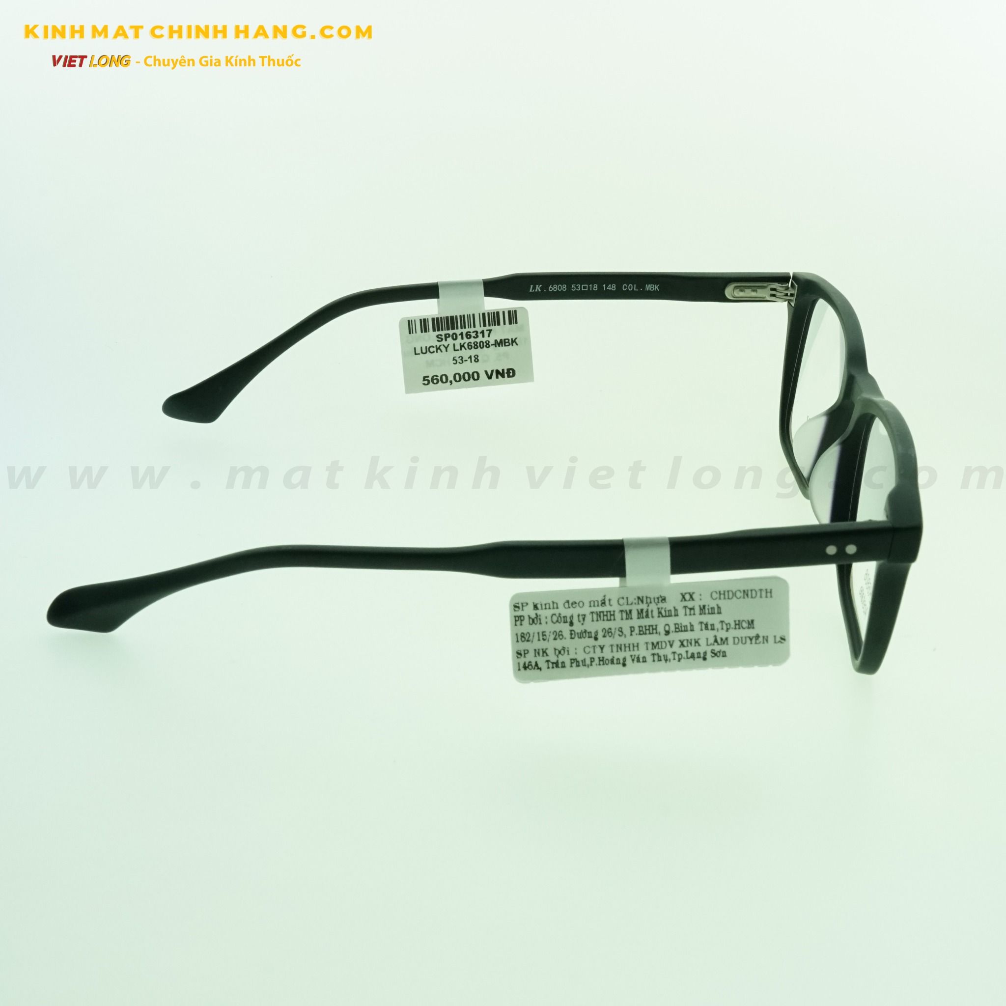 GỌNG KÍNH LUCKY LK6808-MBK 53-18