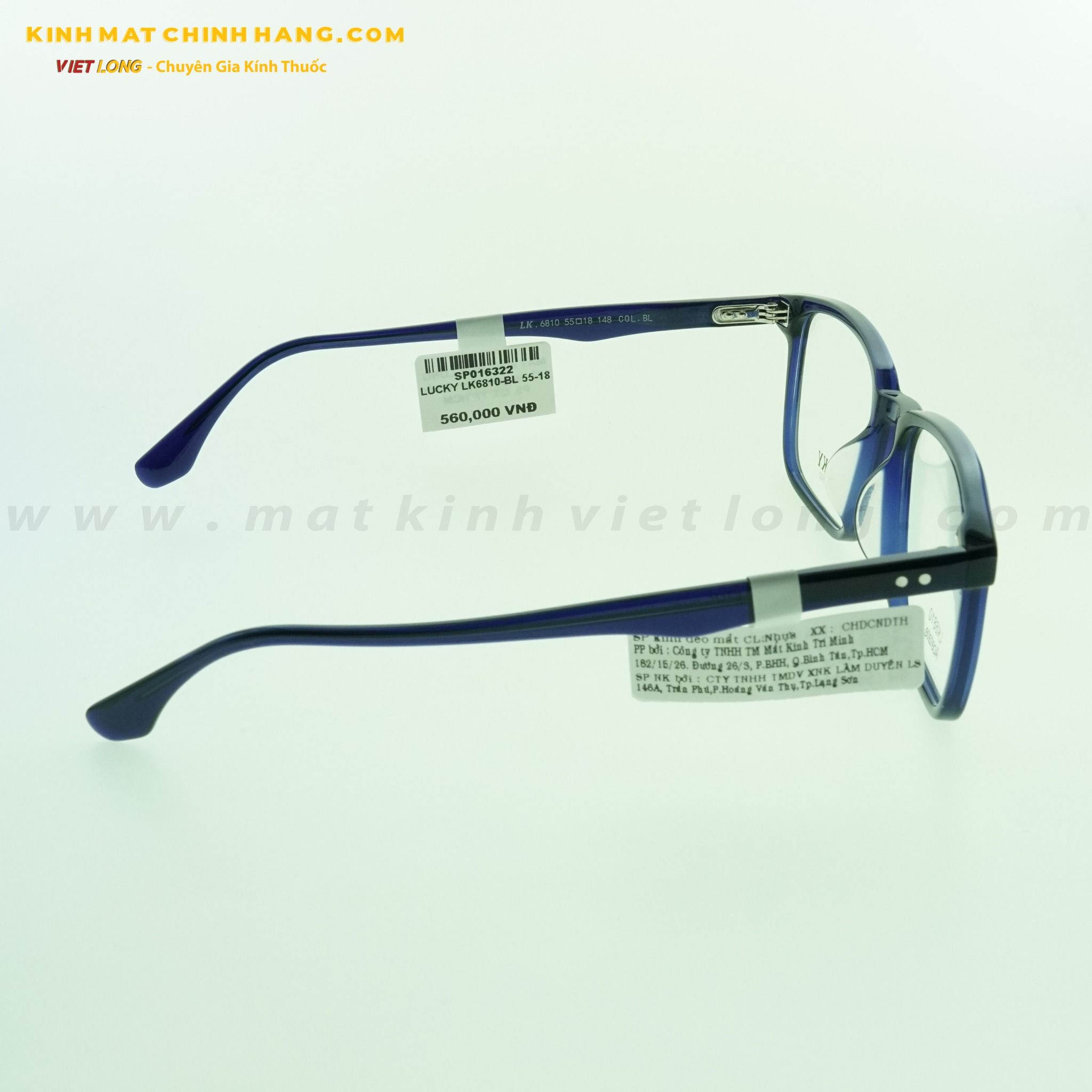 GỌNG KÍNH LUCKY LK6810-BL 55-18