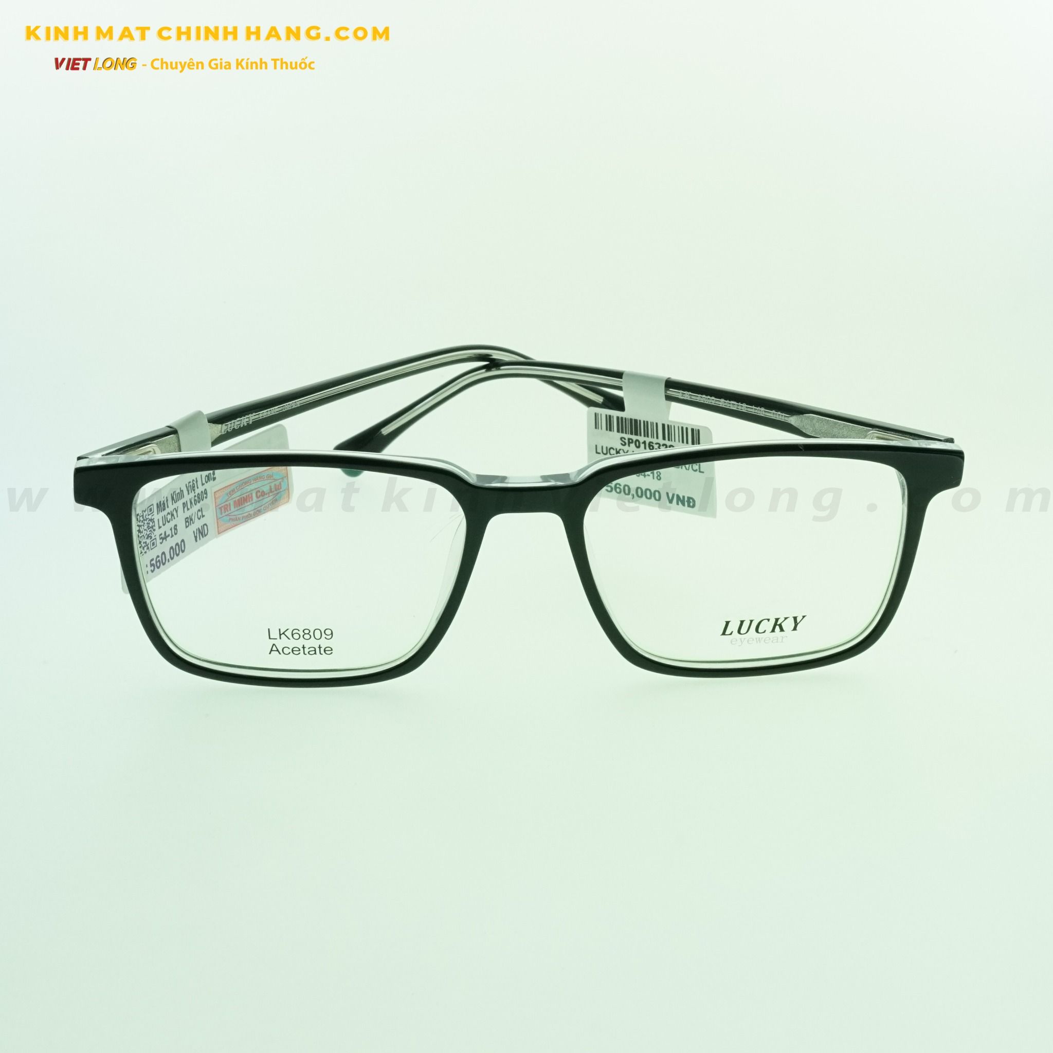 GỌNG KÍNH LUCKY LK6809-BK/CL 54-18