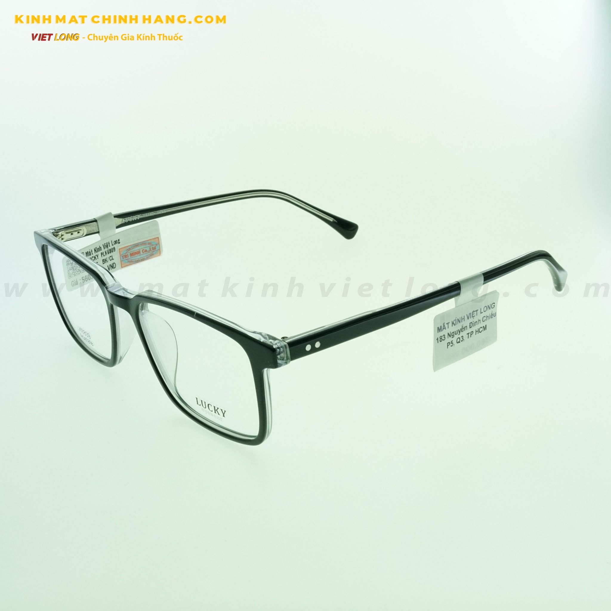 GỌNG KÍNH LUCKY LK6809-BK/CL 54-18