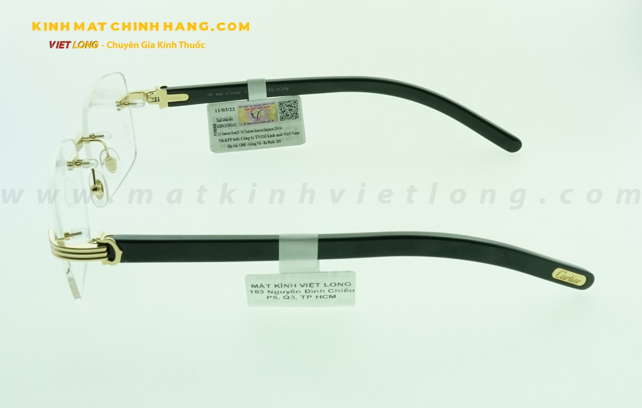  GỌNG KÍNH CARTIER CT0286O-001 56-17 