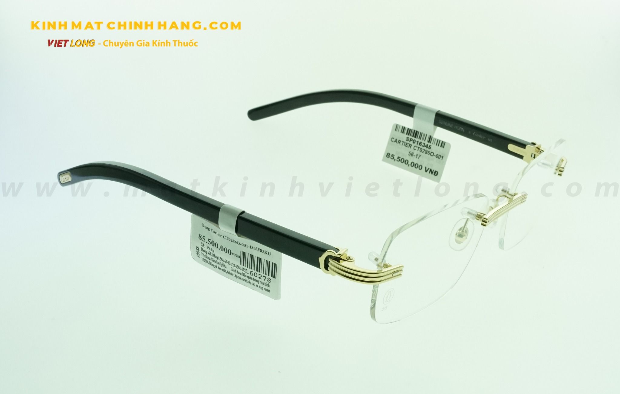 GỌNG KÍNH CARTIER CT0286O-001 56-17