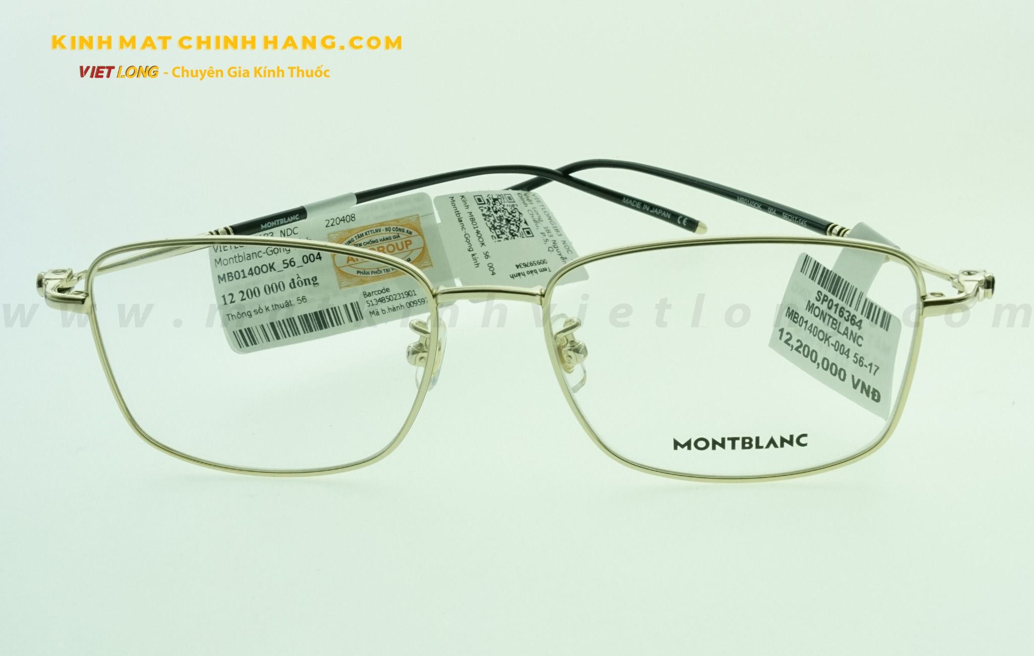 GỌNG KÍNH MONTBLANC MB0140OK-004 56-17