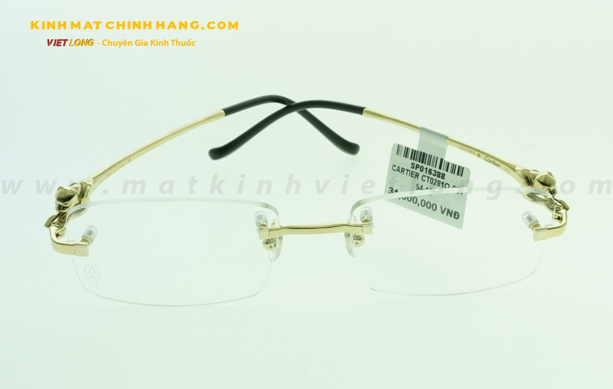 GỌNG KÍNH CARTIER CT0281O-001 54-18
