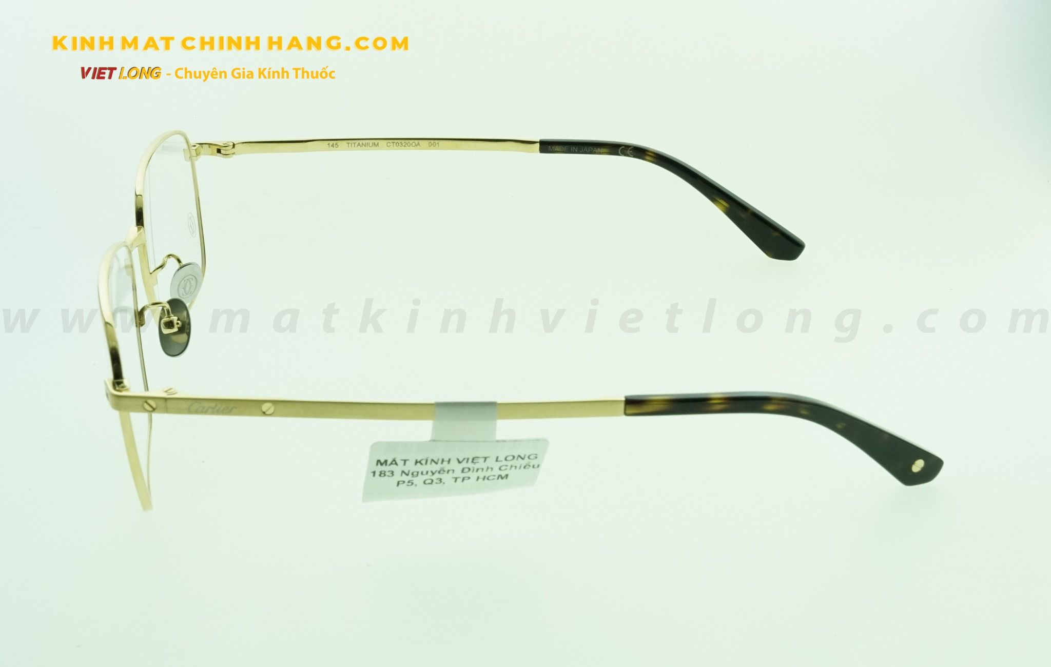  GỌNG KÍNH CARTIER CT0320OA-001 56-17 