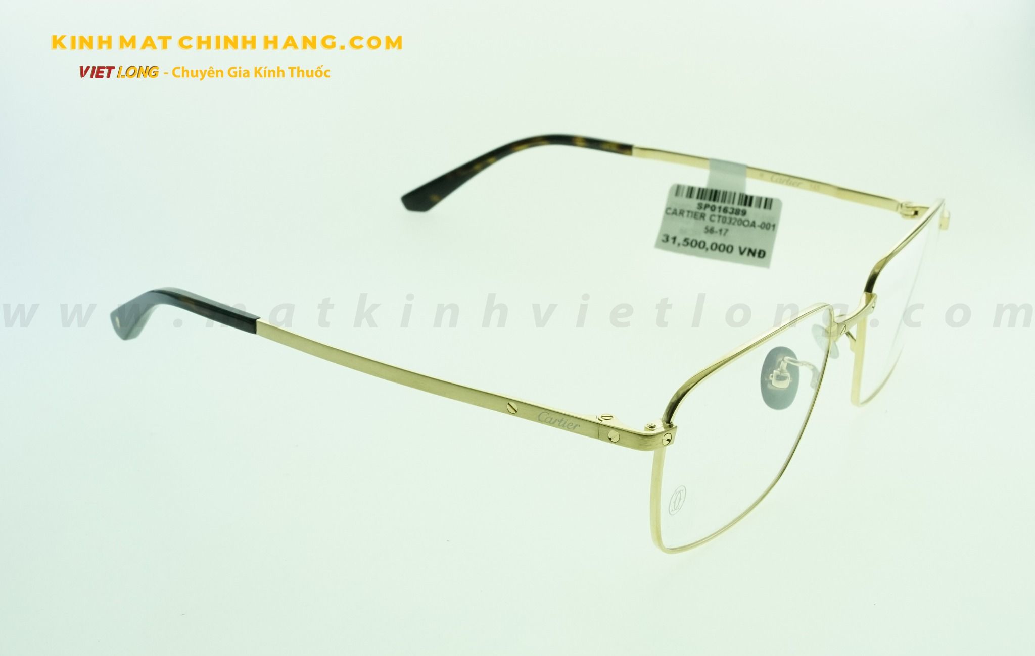  GỌNG KÍNH CARTIER CT0320OA-001 56-17 