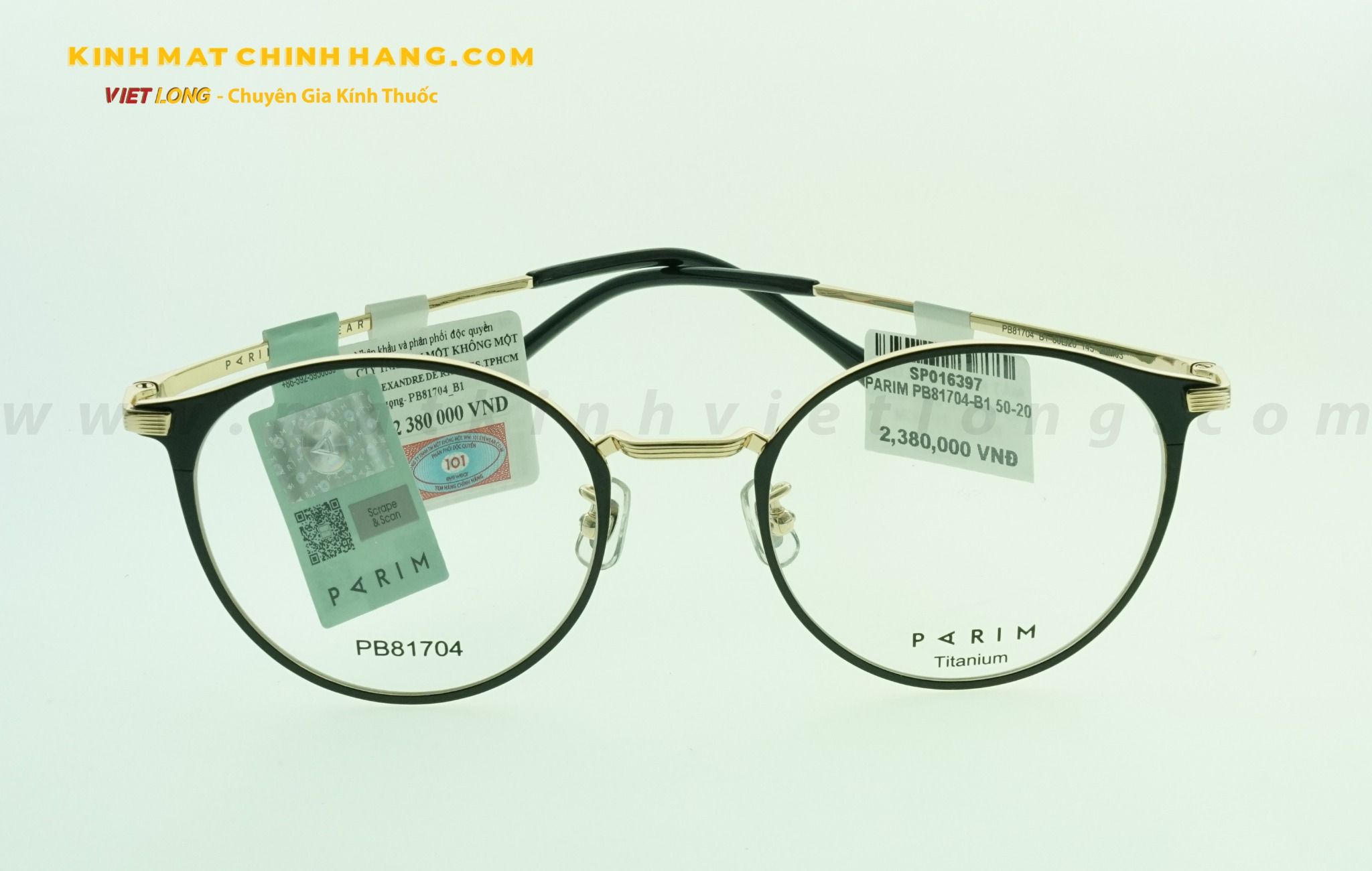 GỌNG KÍNH PARIM PB81704-B1 50-20