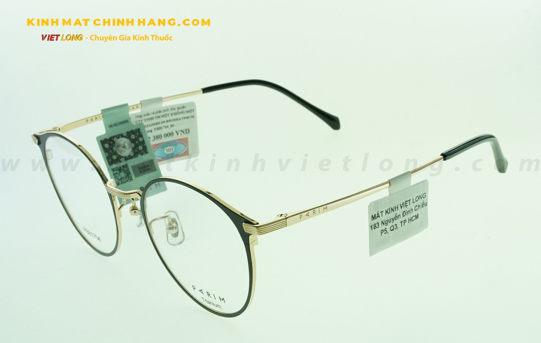 GỌNG KÍNH PARIM PB81704-B1 50-20