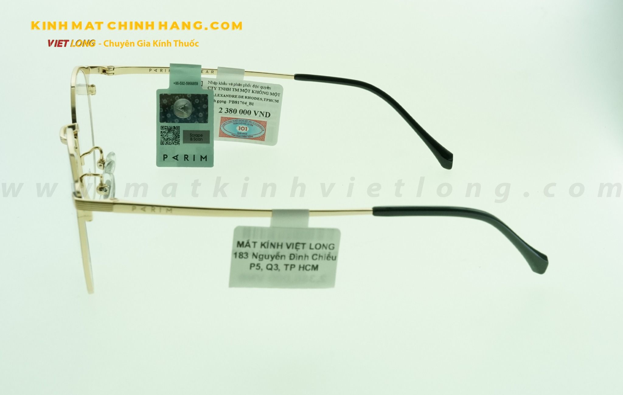 GỌNG KÍNH PARIM PB81704-B1 50-20