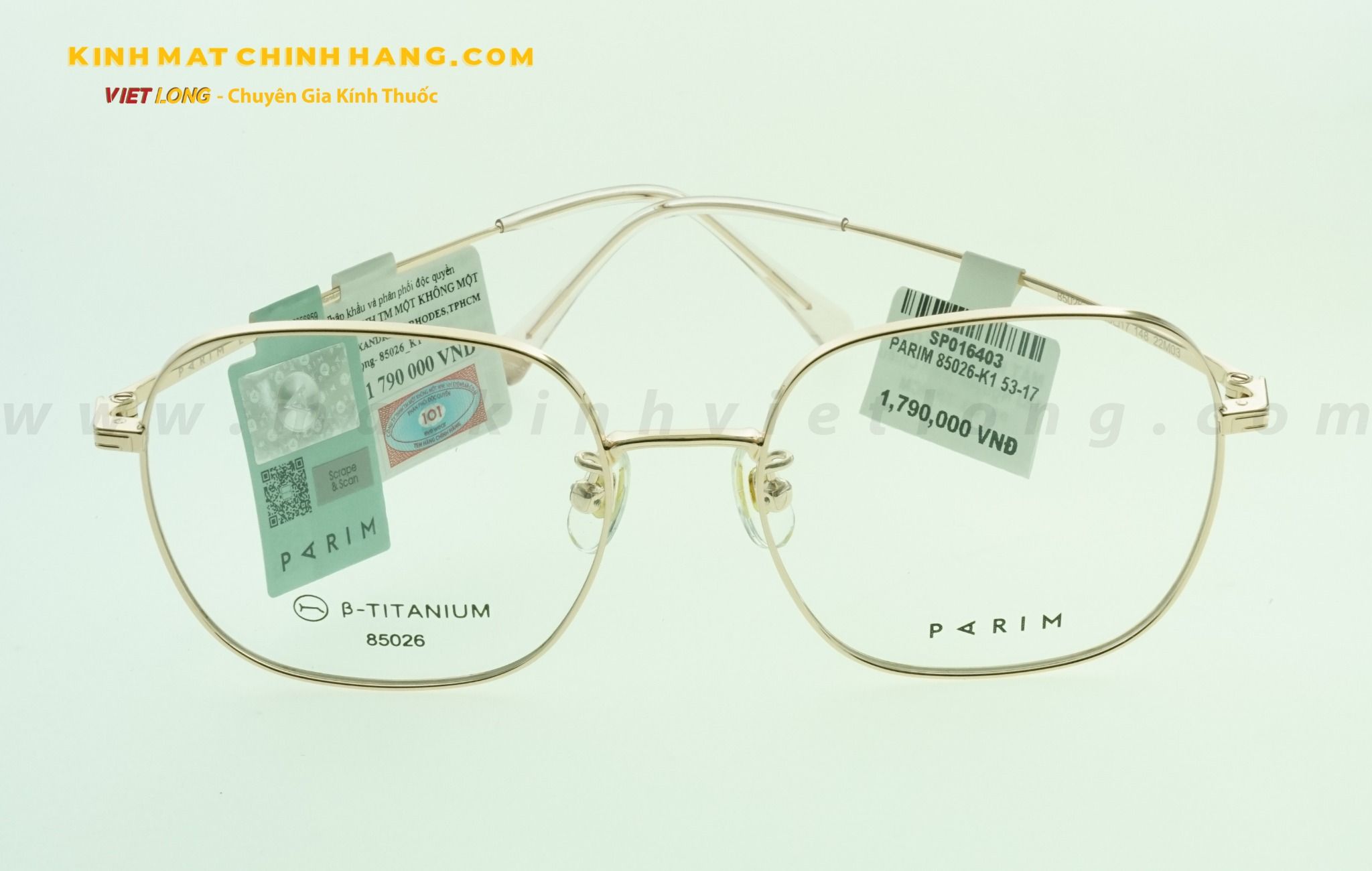 GỌNG KÍNH PARIM 85026-K1 53-17