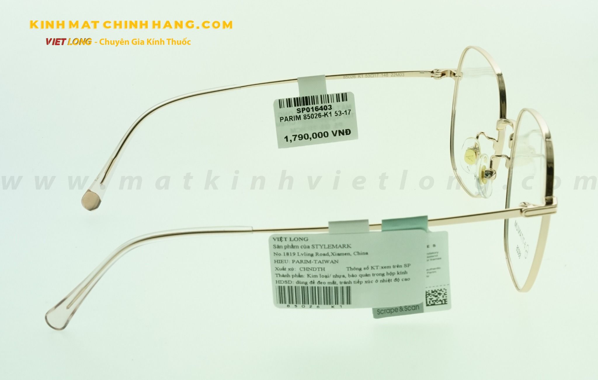 GỌNG KÍNH PARIM 85026-K1 53-17