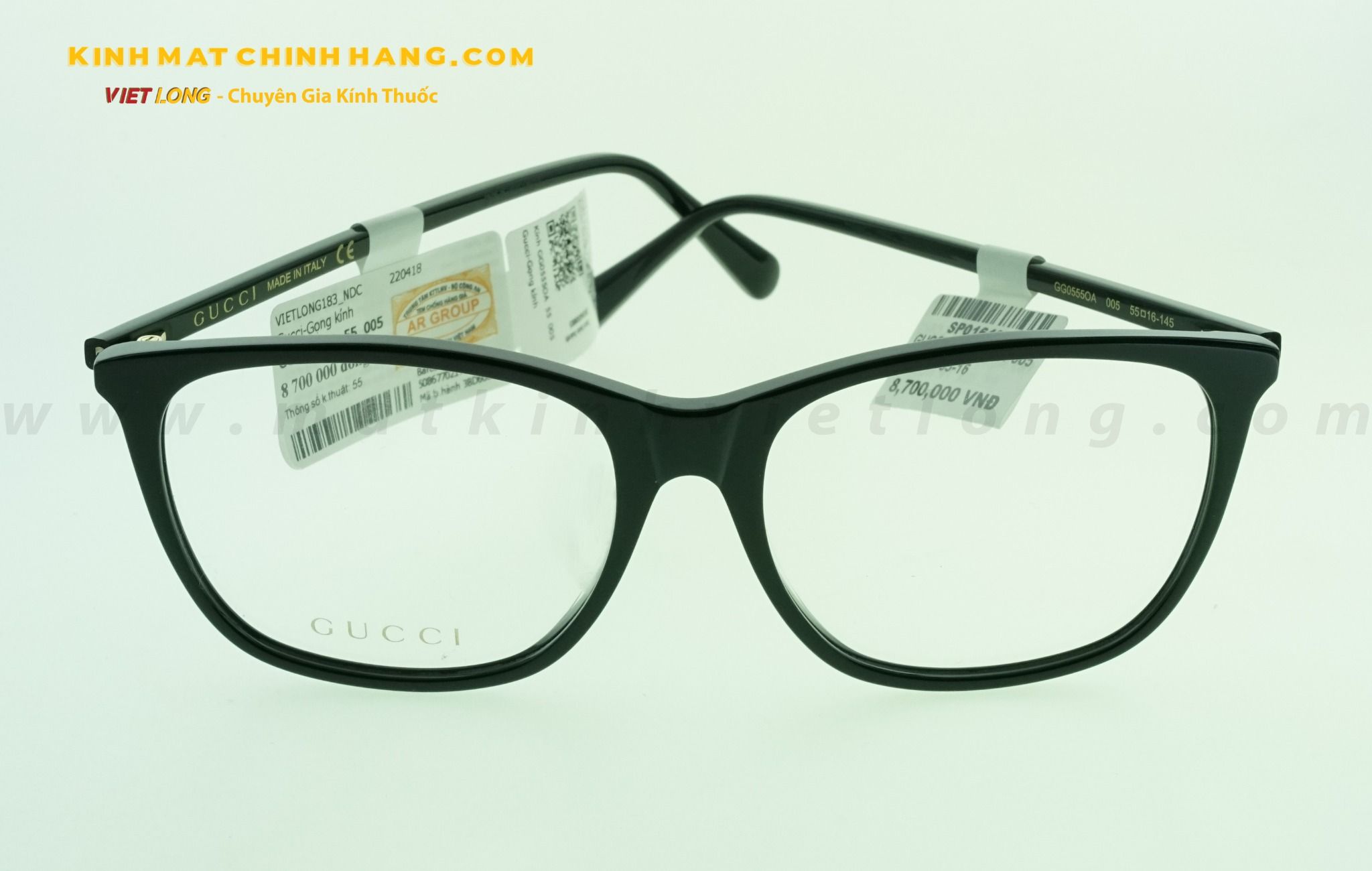 GỌNG KÍNH GUCCI GG0555OA-005 55-16