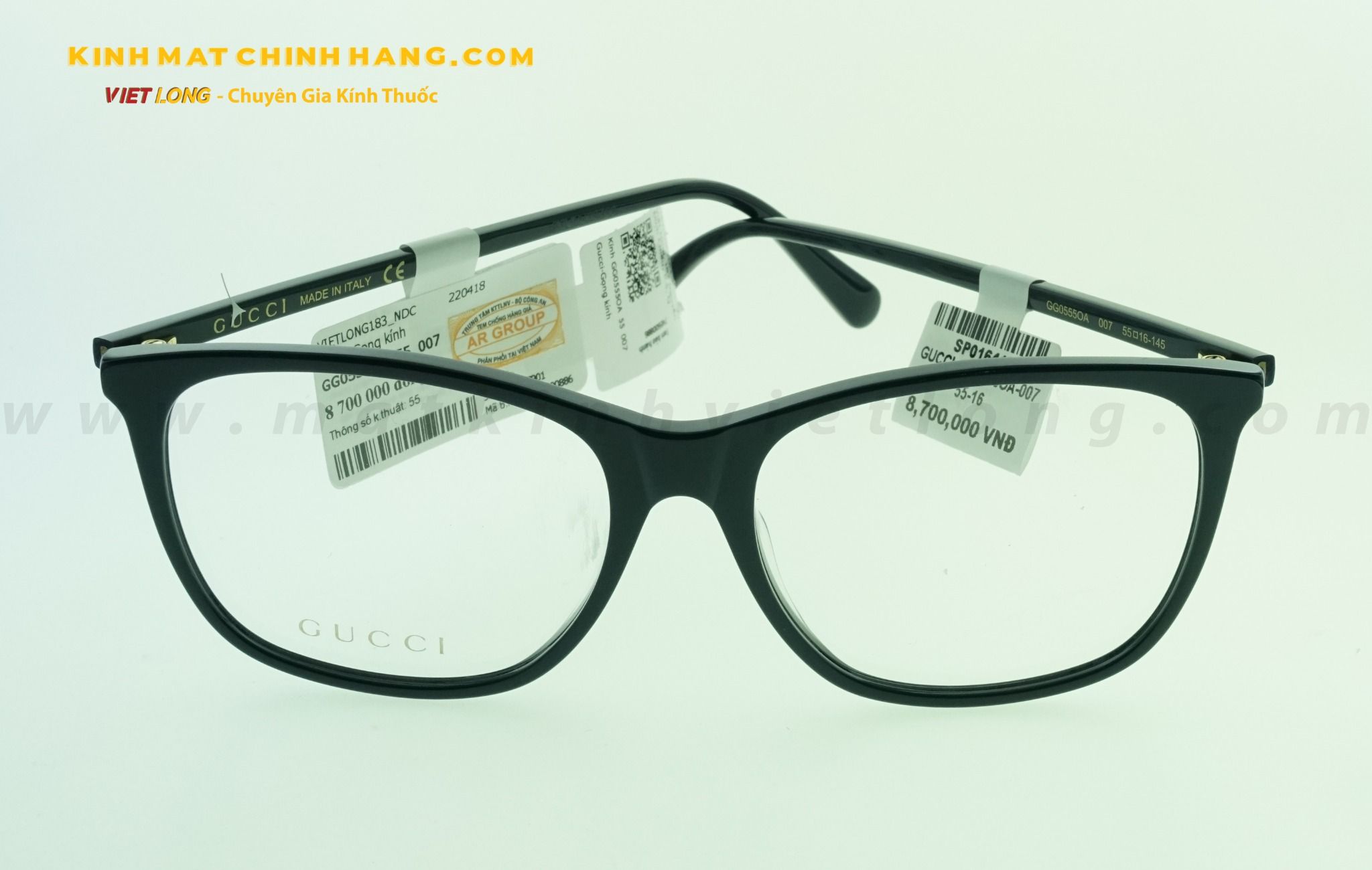 GỌNG KÍNH GUCCI GG0555OA-007 55-16
