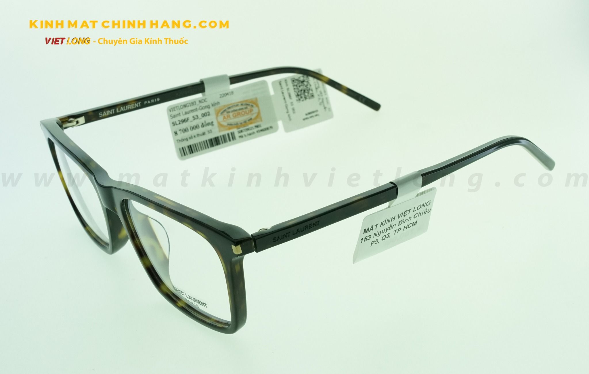  GỌNG KÍNH YSL SL296F-002 53-17 