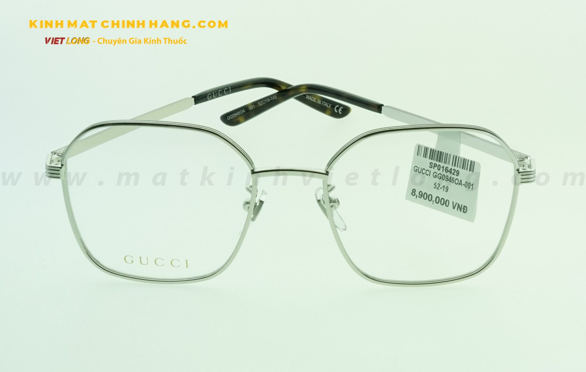 GỌNG KÍNH GUCCI GG0946OA-001 52-19