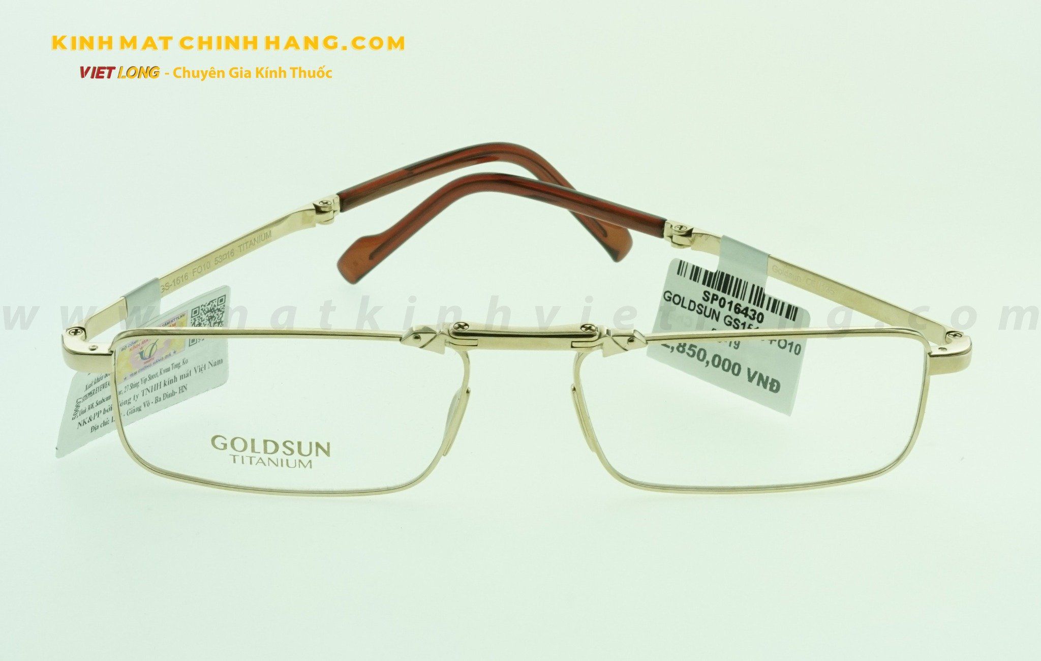 GỌNG KÍNH GOLDSUN GS1516-FO10 53-19