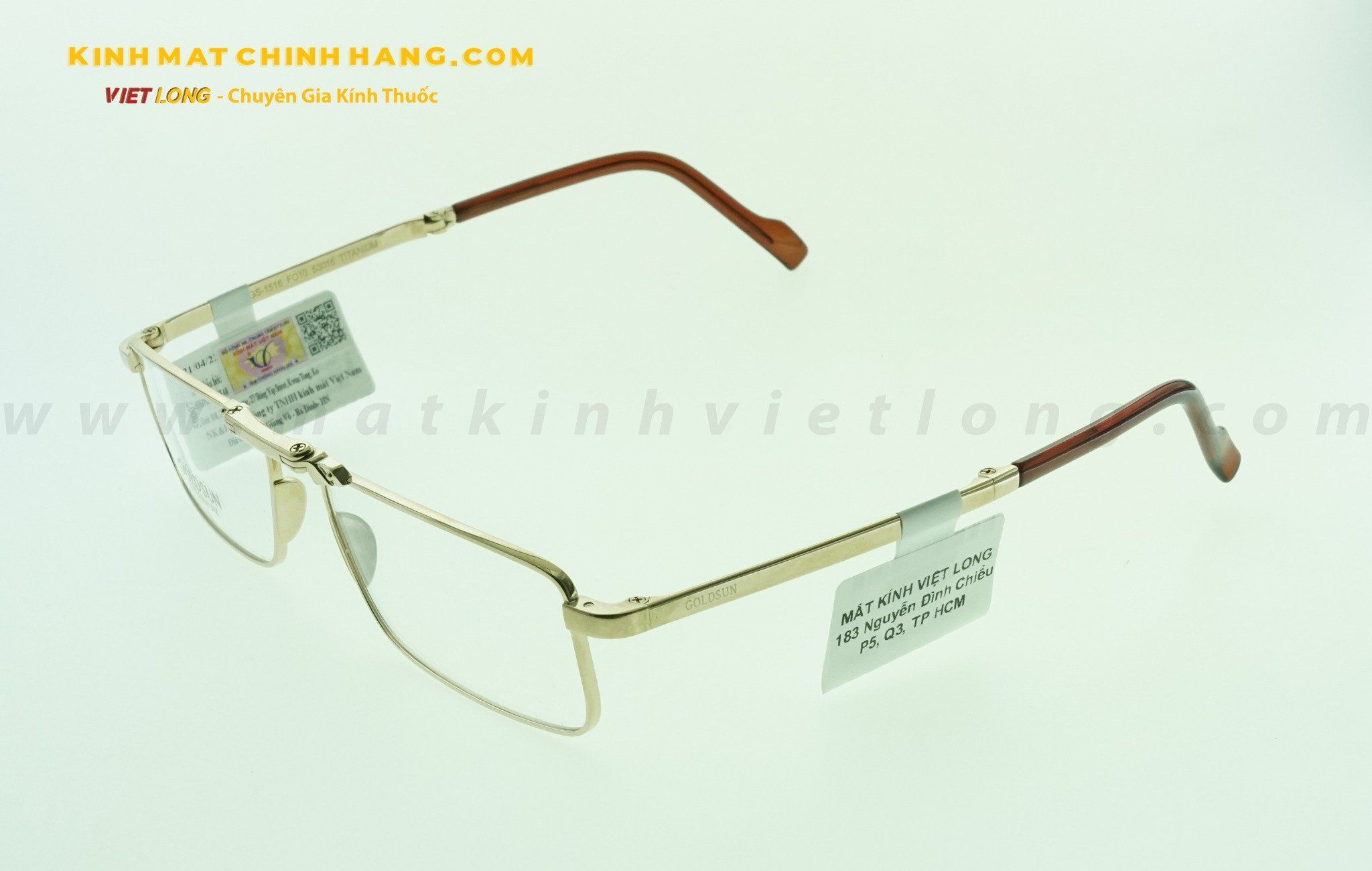  GỌNG KÍNH GOLDSUN GS1516-FO10 53-19 