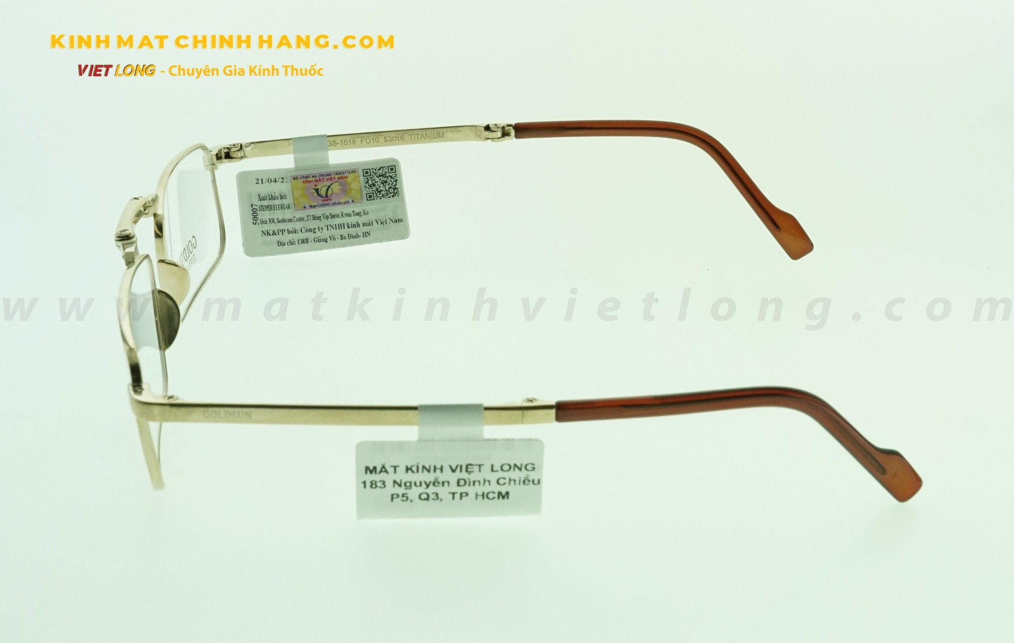 GỌNG KÍNH GOLDSUN GS1516-FO10 53-19