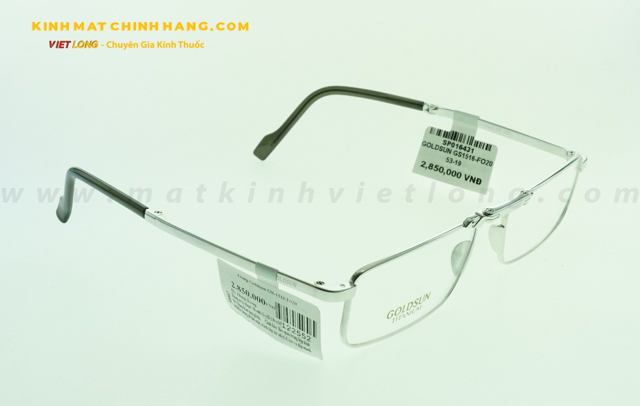  GỌNG KÍNH GOLDSUN GS1516-FO20 53-19 