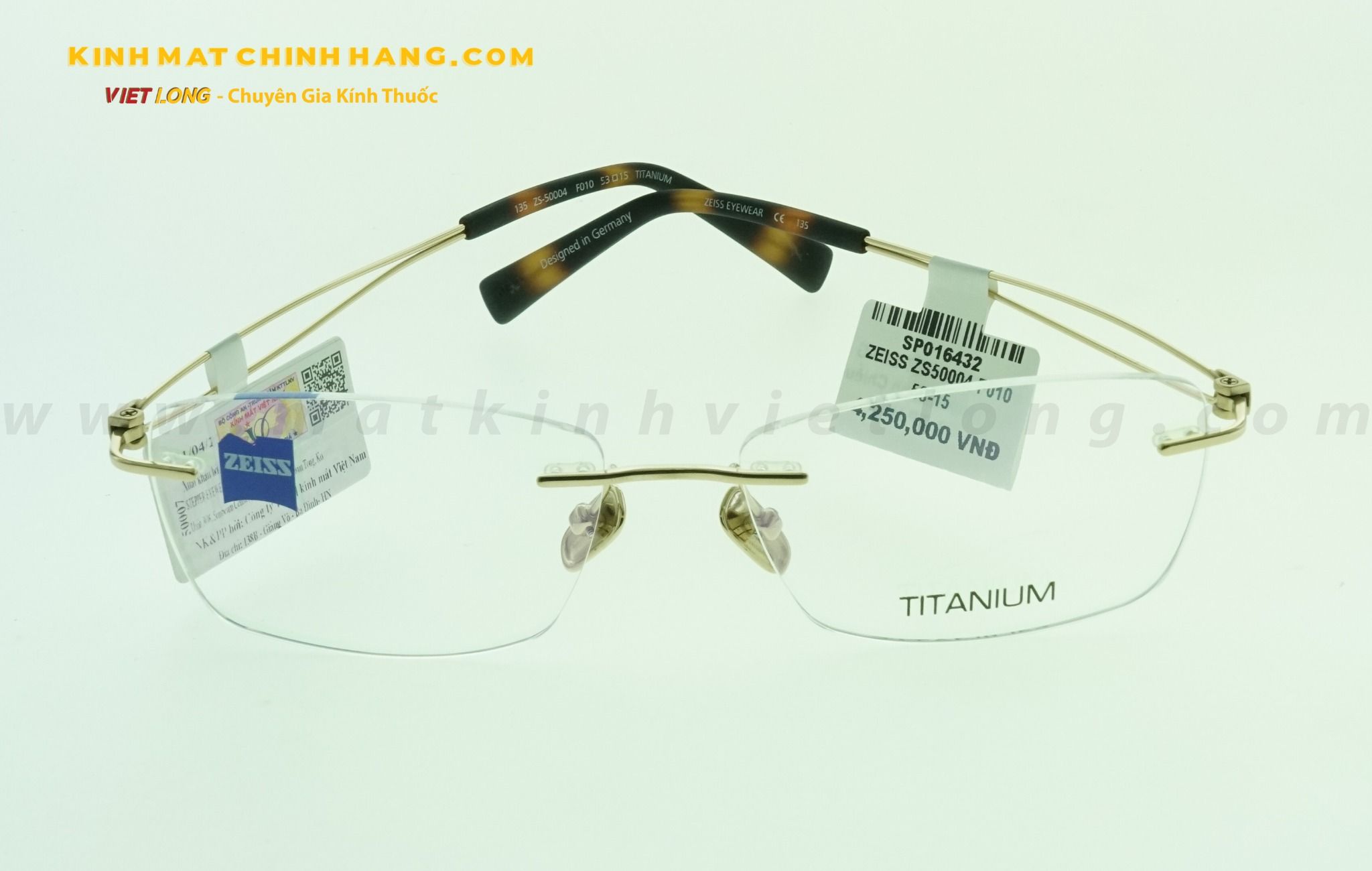GỌNG KÍNH ZEISS ZS50004-F010 53-15