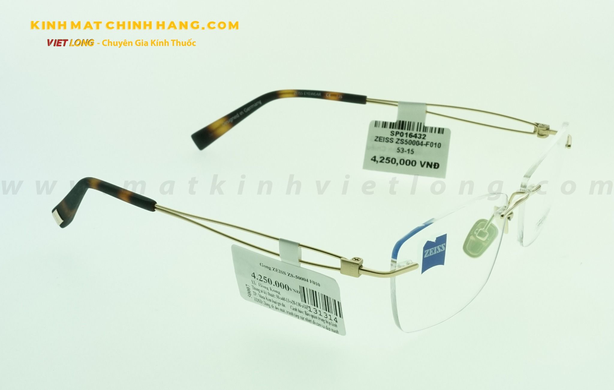 GỌNG KÍNH ZEISS ZS50004-F010 53-15