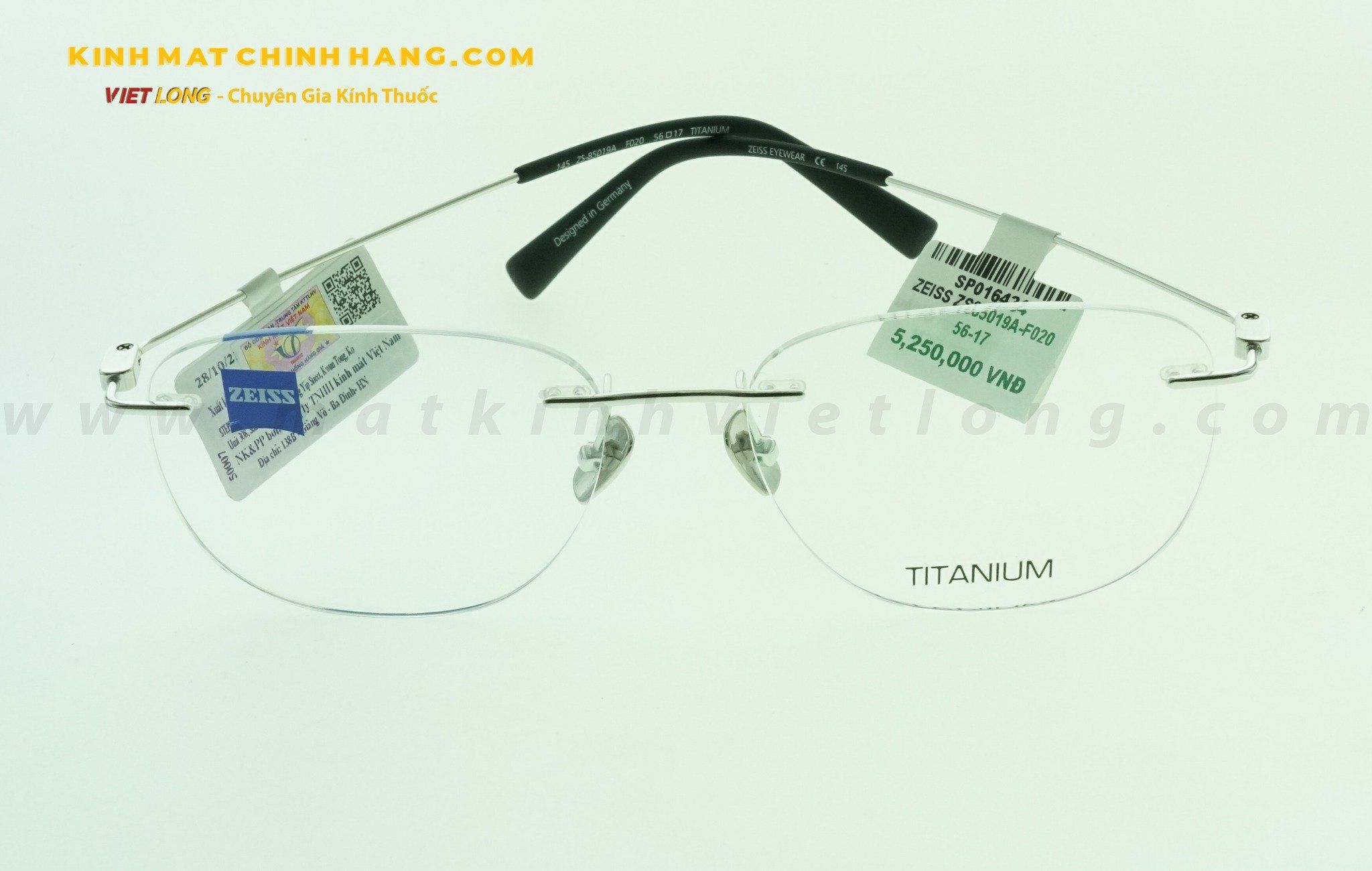GỌNG KÍNH ZEISS ZS85019A-F020 56-17