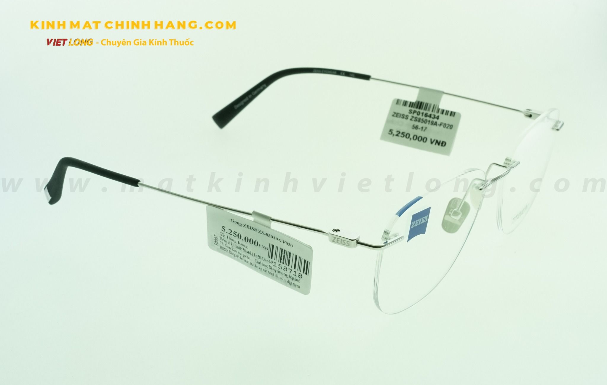 GỌNG KÍNH ZEISS ZS85019A-F020 56-17