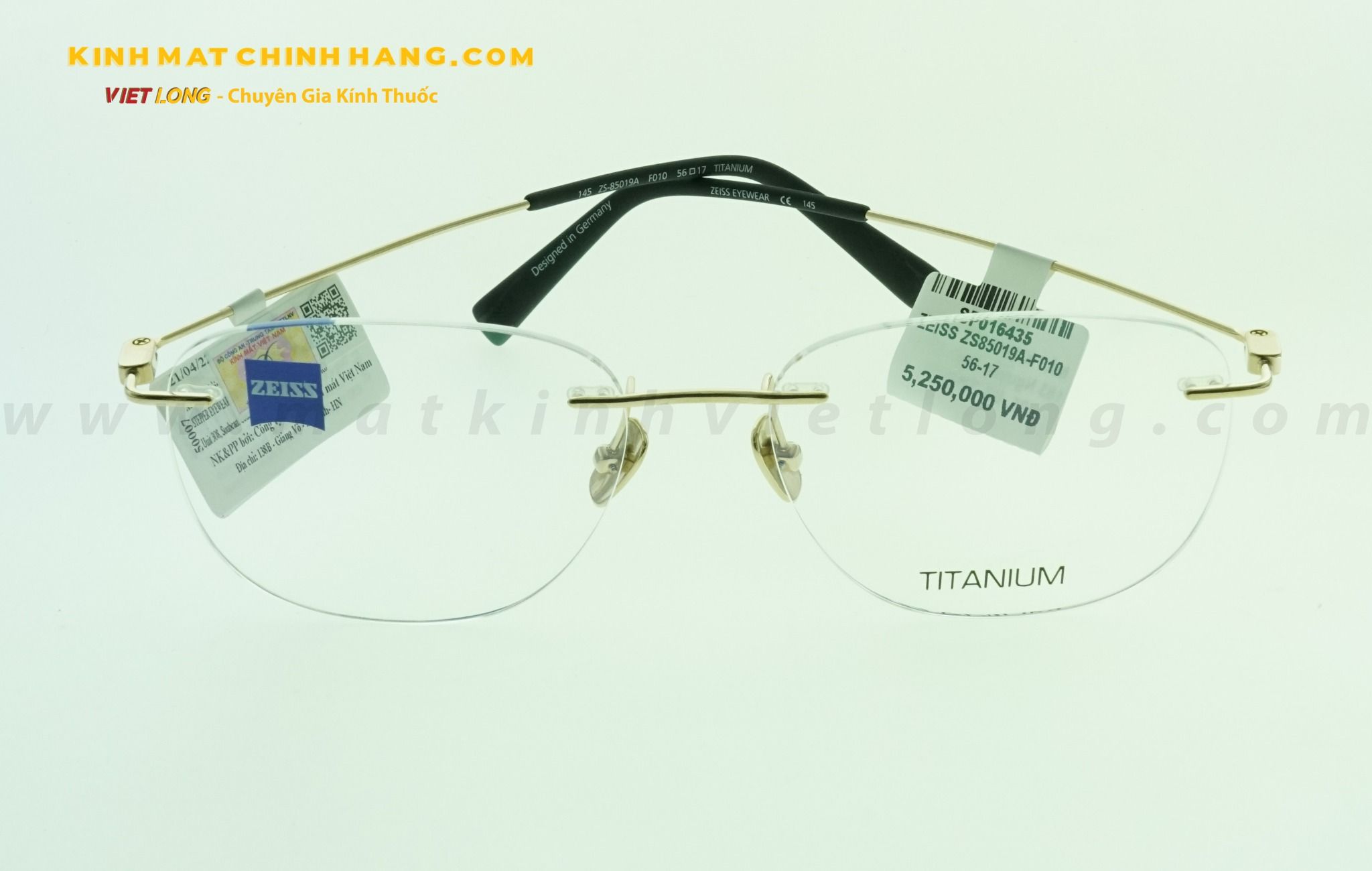 GỌNG KÍNH ZEISS ZS85019A-F010 56-17
