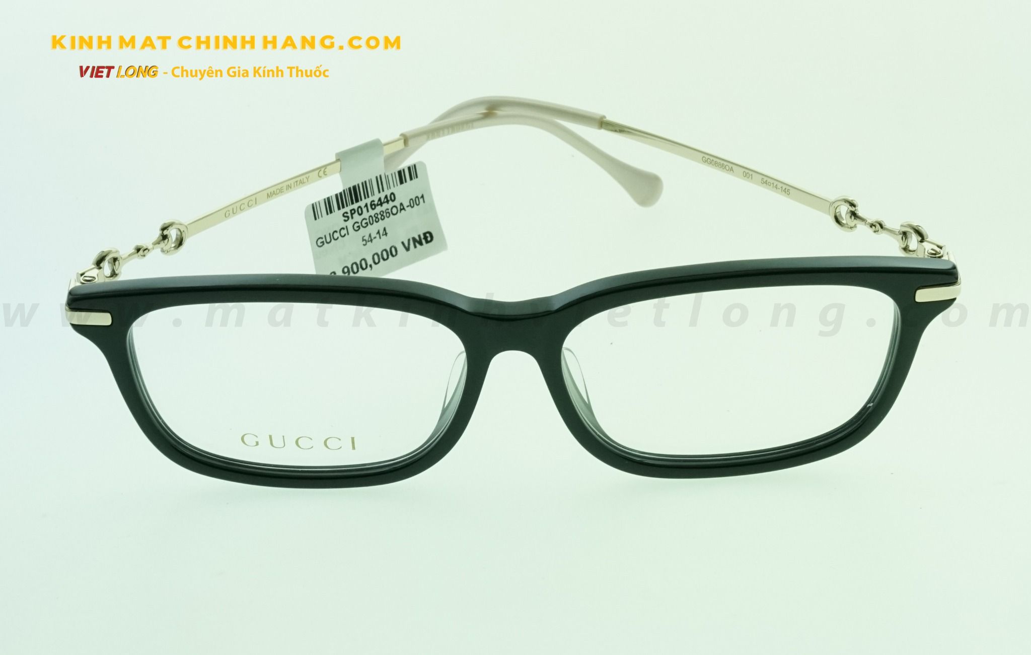  GỌNG KÍNH GUCCI GG0886OA-001 54-14 