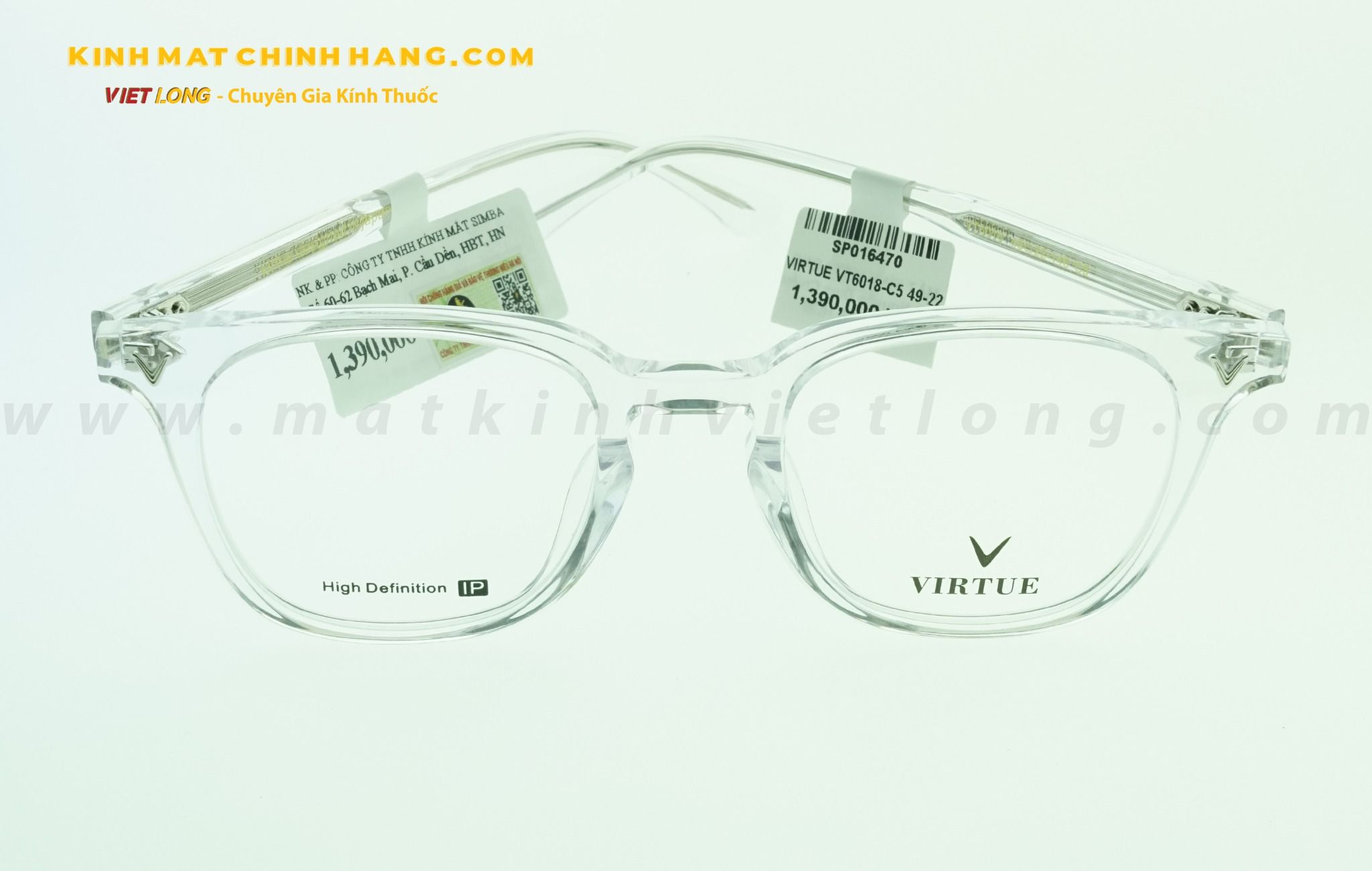  GỌNG KÍNH VIRTUE VT6018-C5 49-22 