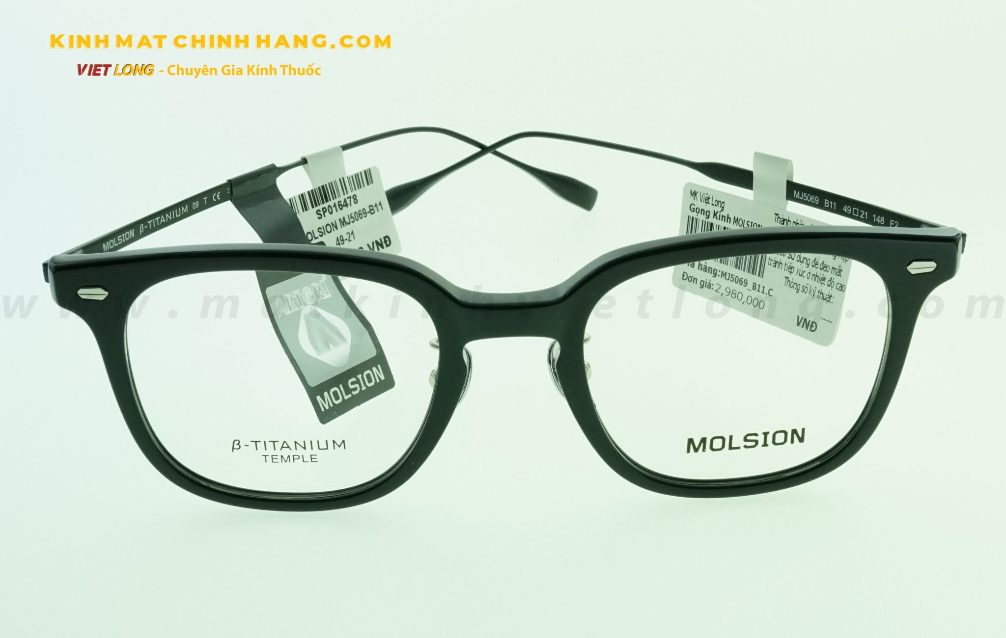  GỌNG KÍNH MOLSION MJ5069-B11 49-21 