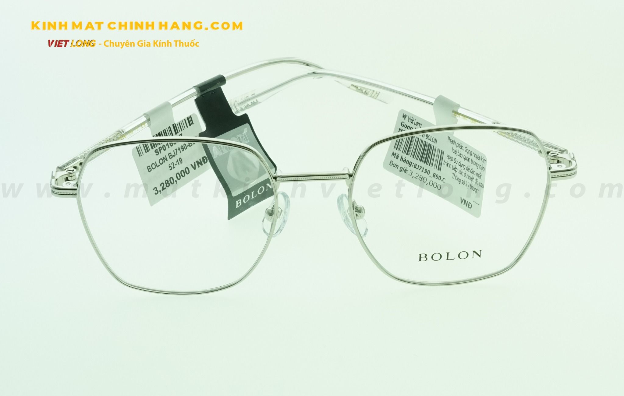 GỌNG KÍNH BOLON BJ7190-B90 52-19