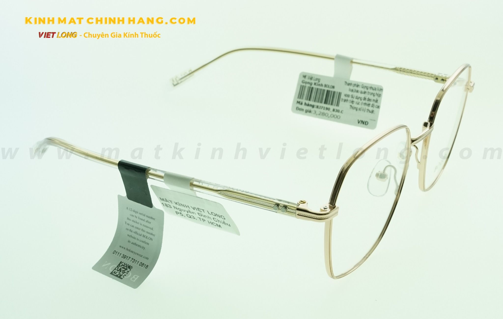 GỌNG KÍNH BOLON BJ7190-B30 52-19