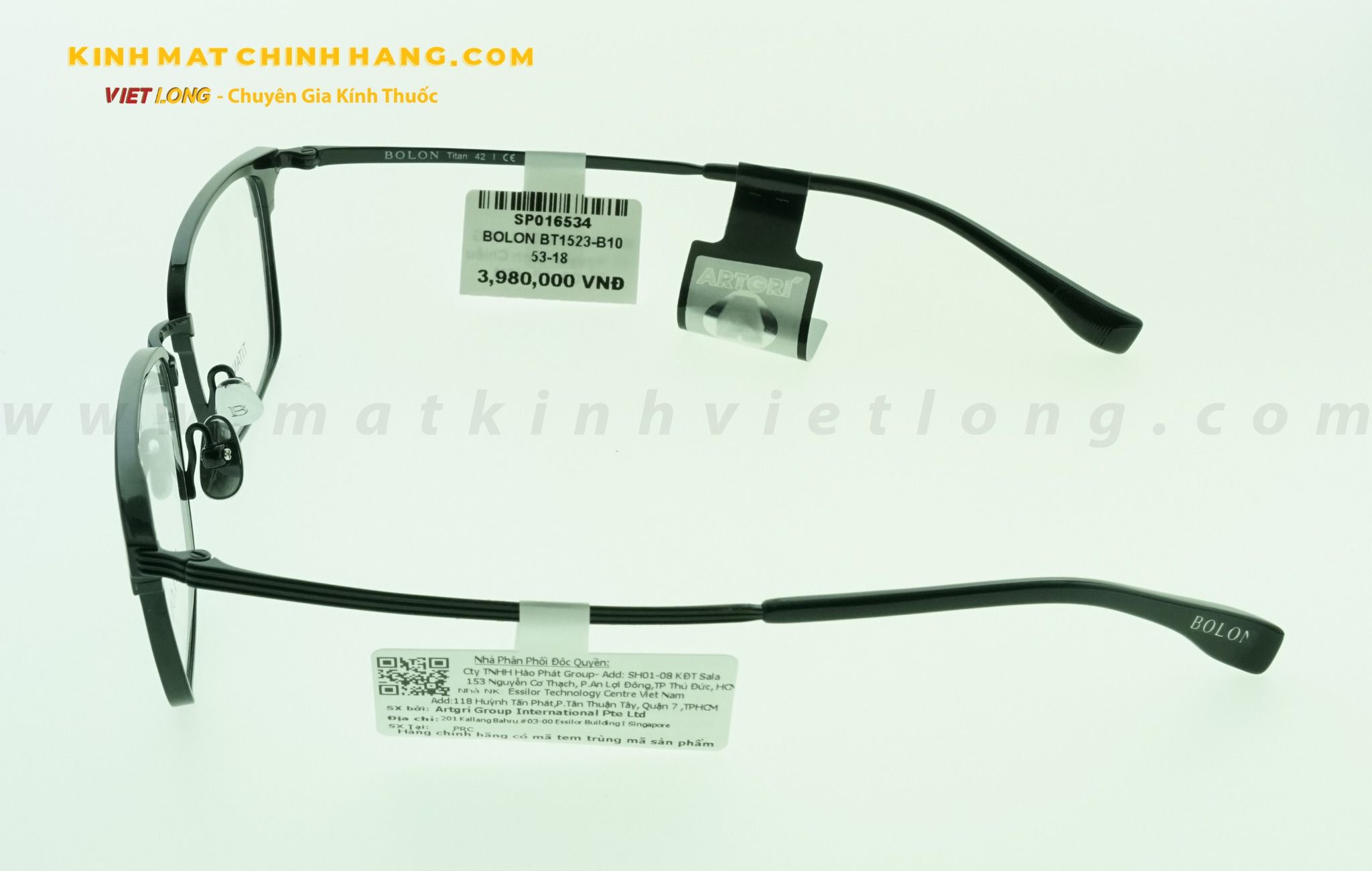GỌNG KÍNH BOLON BT1523-B10 53-18