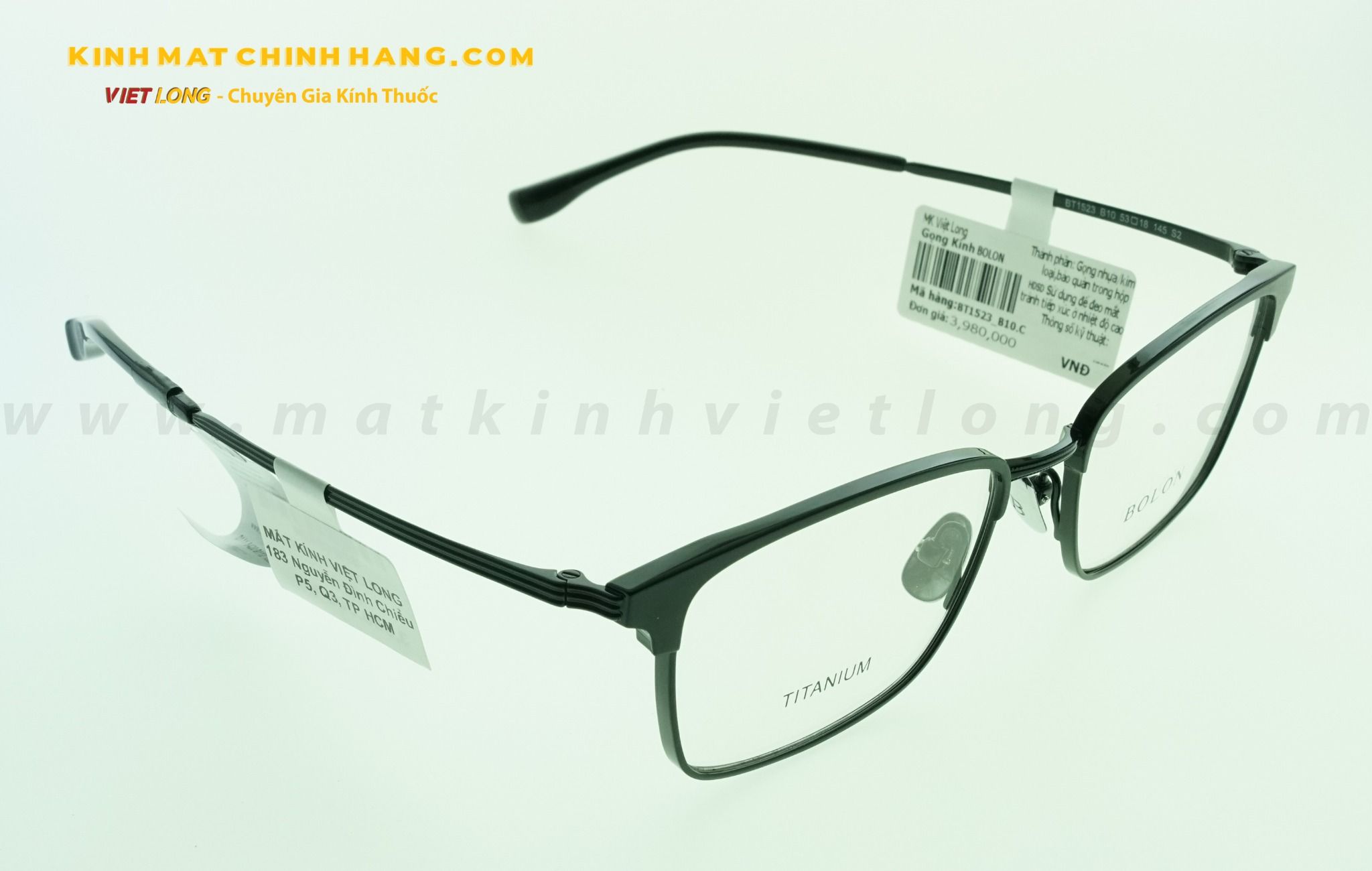GỌNG KÍNH BOLON BT1523-B10 53-18