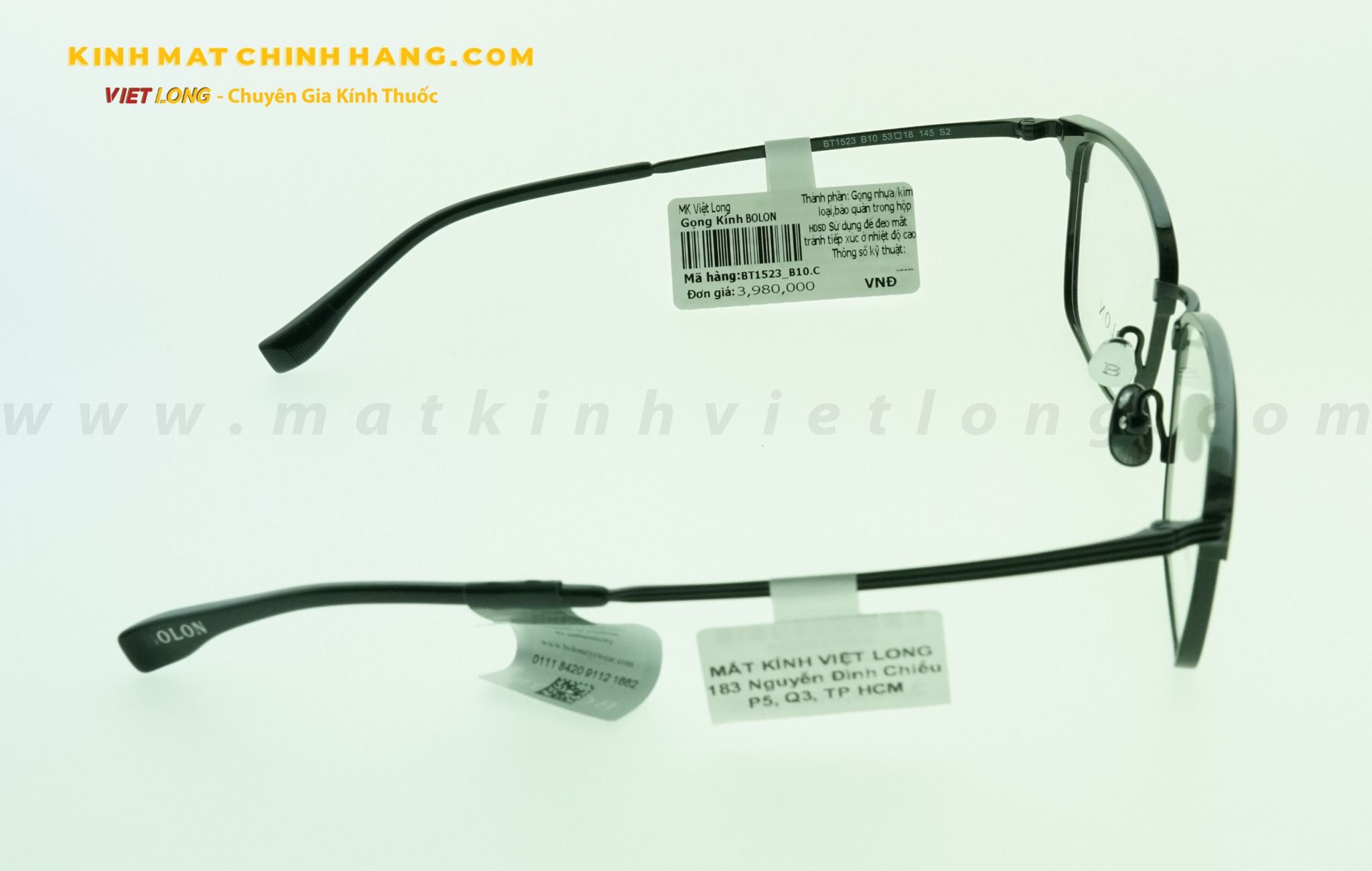 GỌNG KÍNH BOLON BT1523-B10 53-18