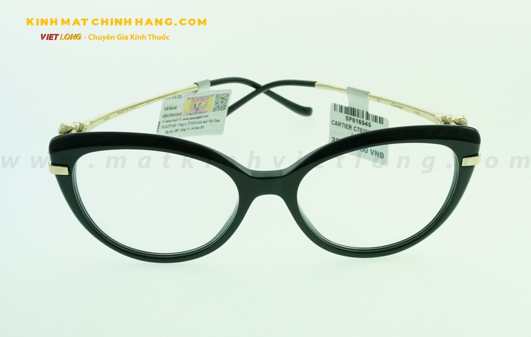  GỌNG KÍNH CARTIER CT0283O-001 54-17 